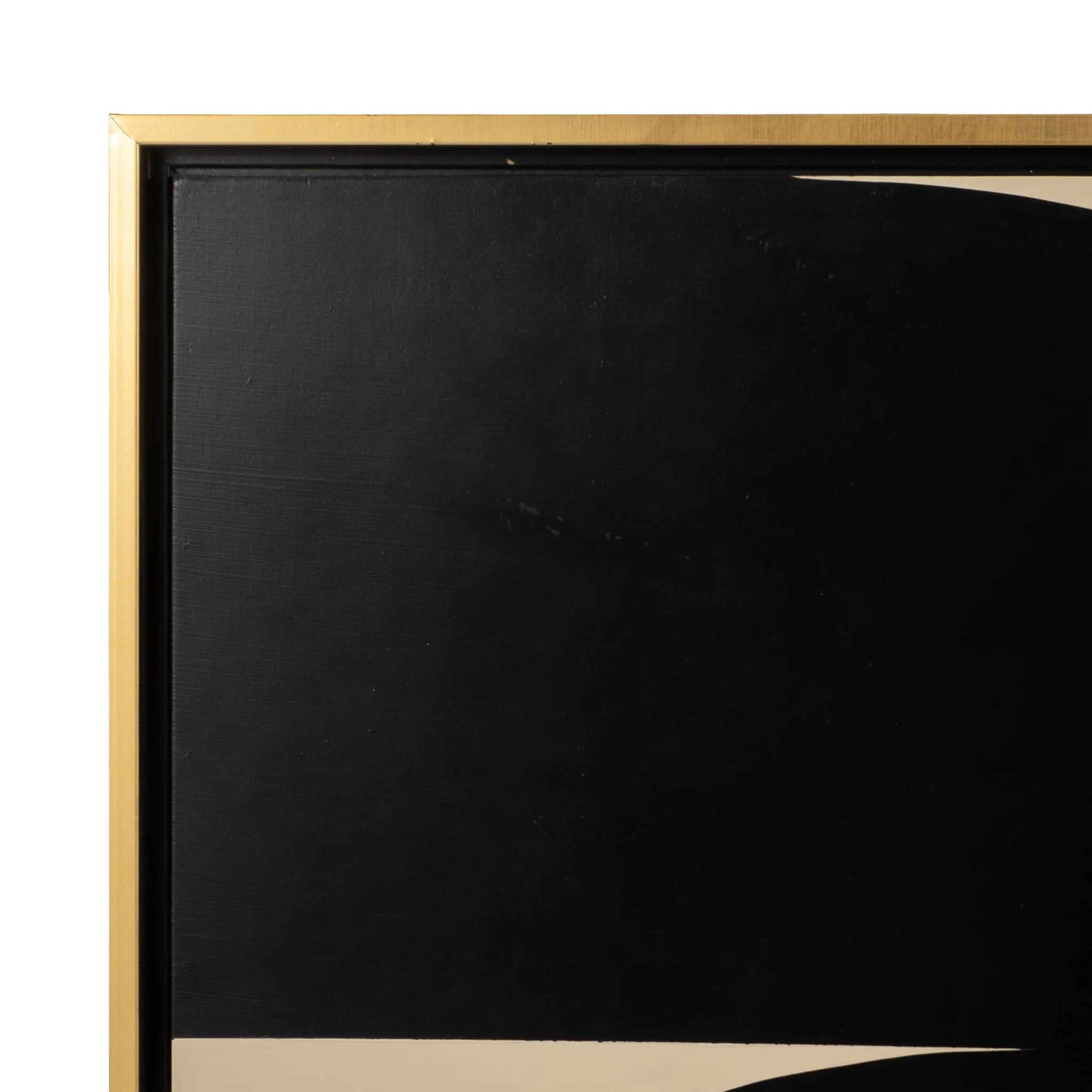S/2 95x47 Hand Painted Modern Geos, Tan/black - Image 5