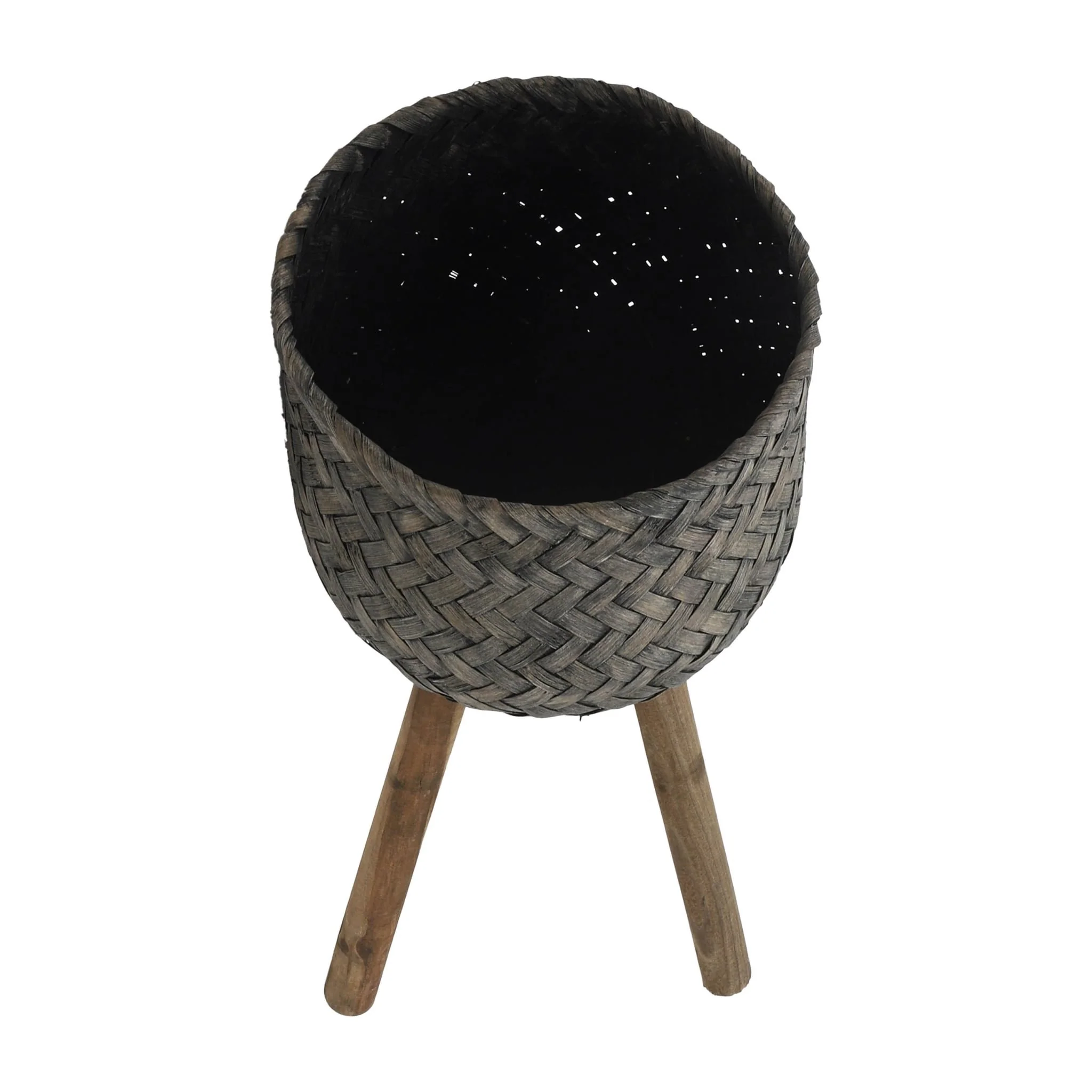 S/2 Bamboo Planters On Stands - Image 5