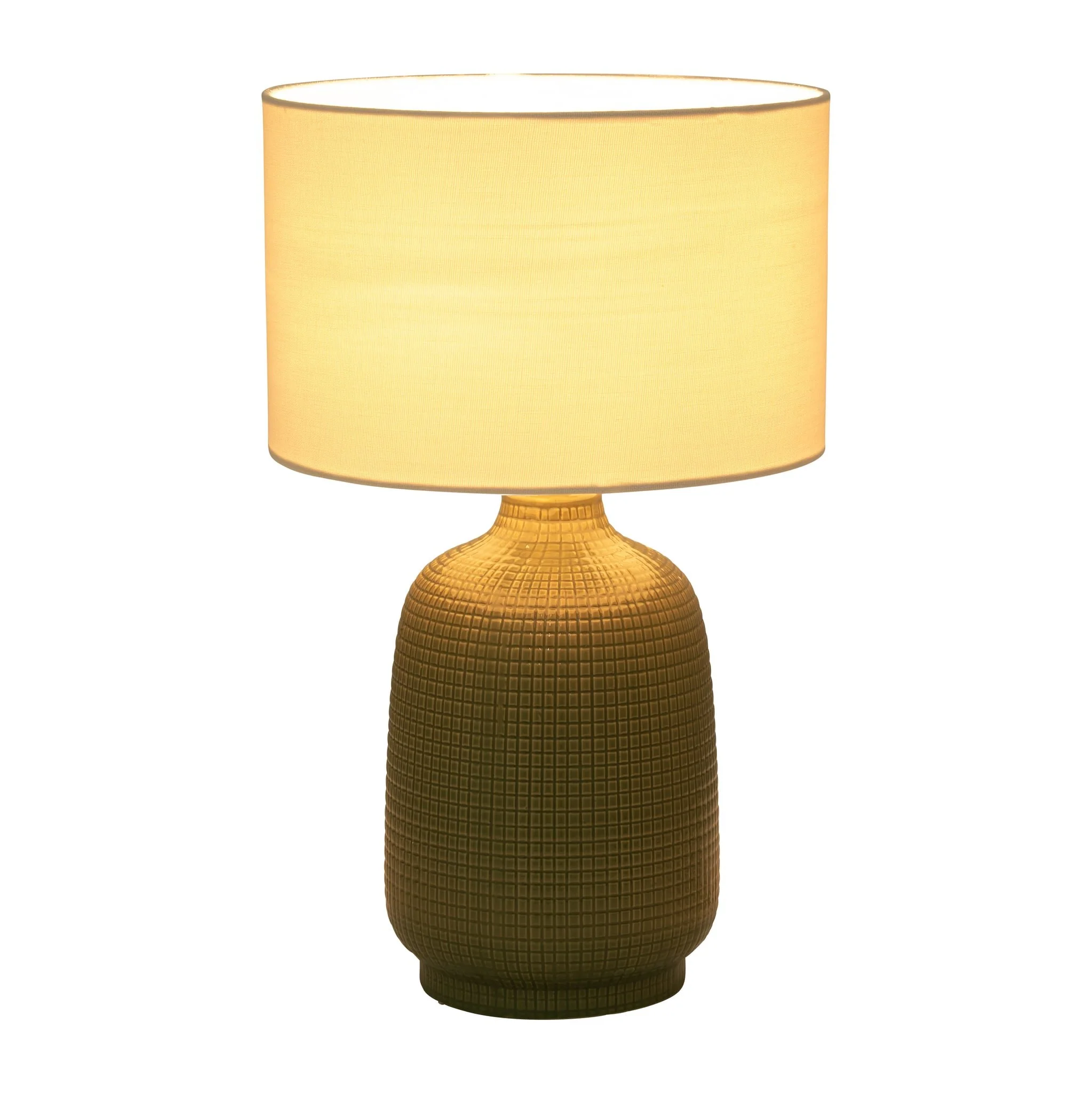 S/2 Ceramic 19" Table Lamp, Dk Sage - Image 2