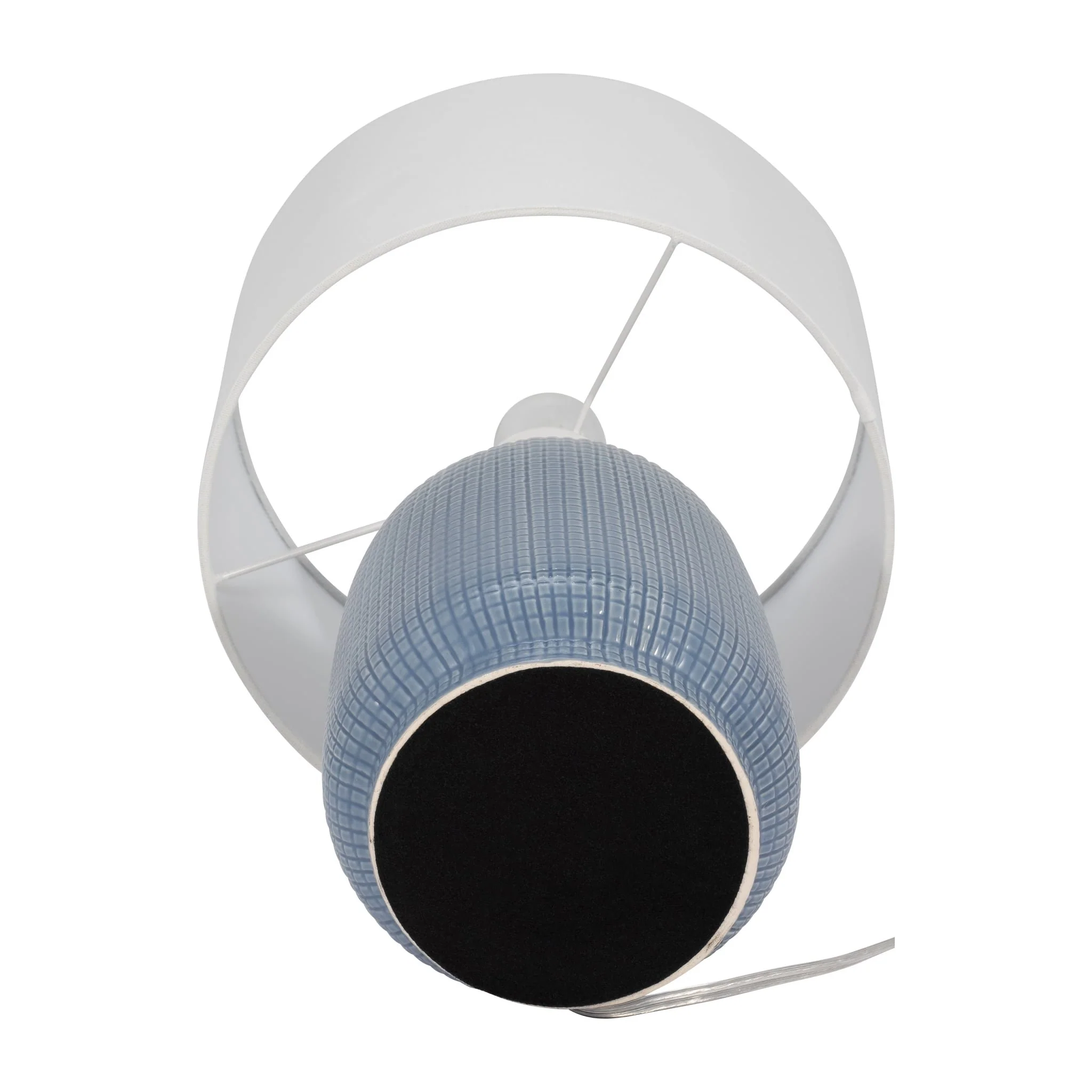 S/2 Ceramic 19" Table Lamp, Lt Blue - Image 7