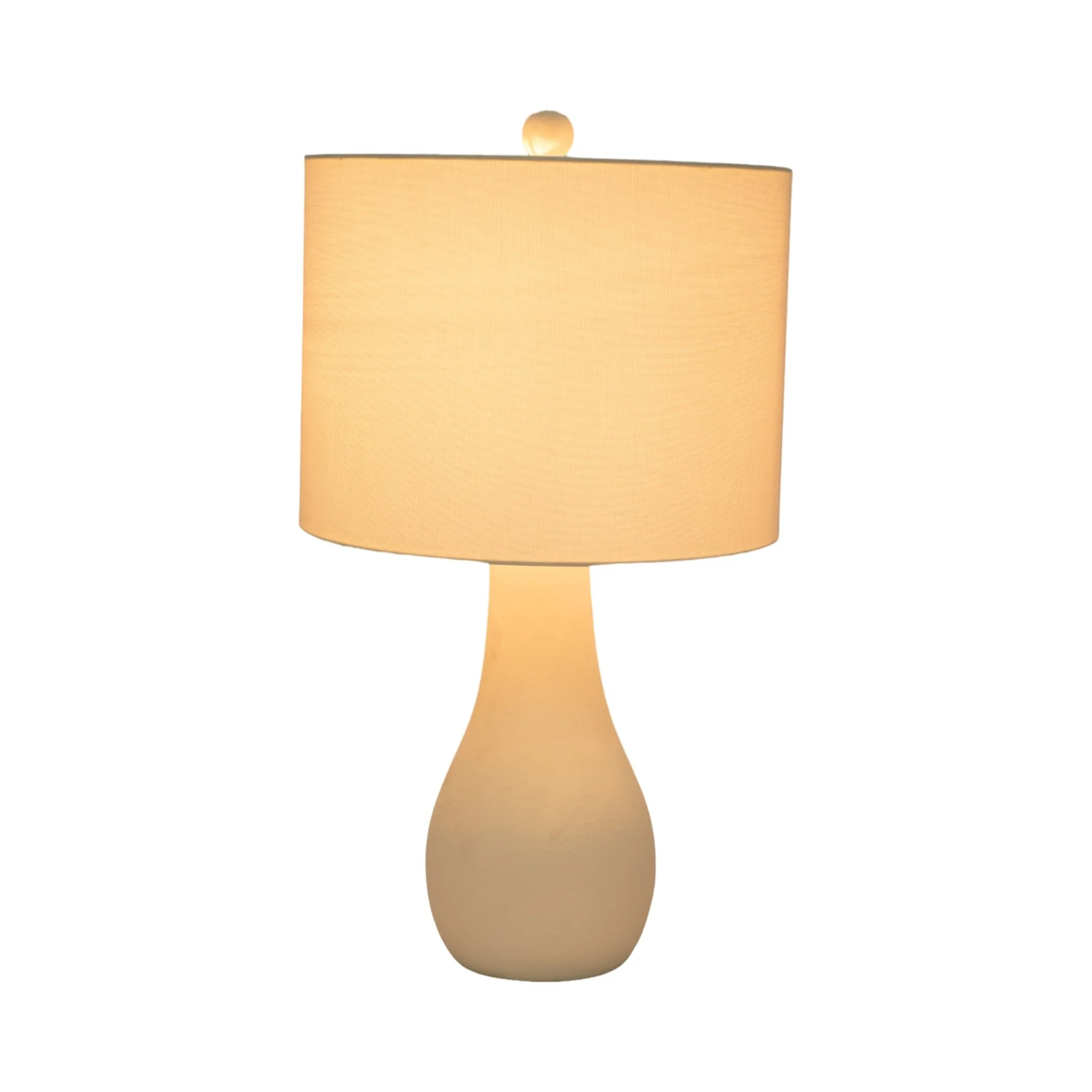 S/2 Ceramic 24" Table Lamp, White - Image 2
