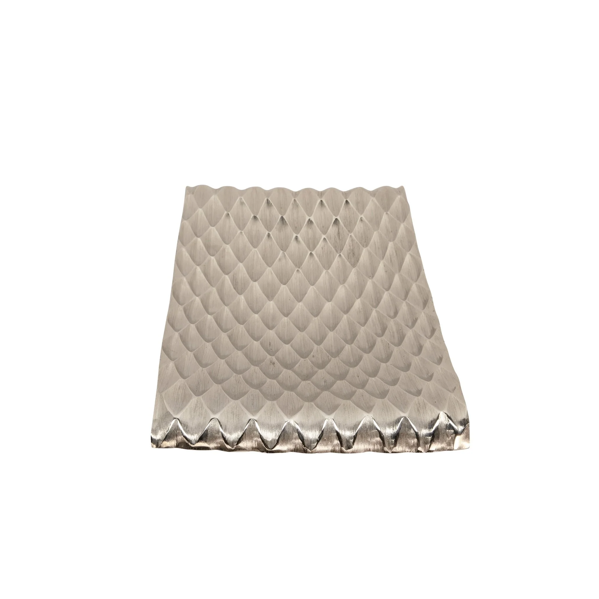 S/2 Decorative Hammered Metal Tray, Gold/silver - Image 5