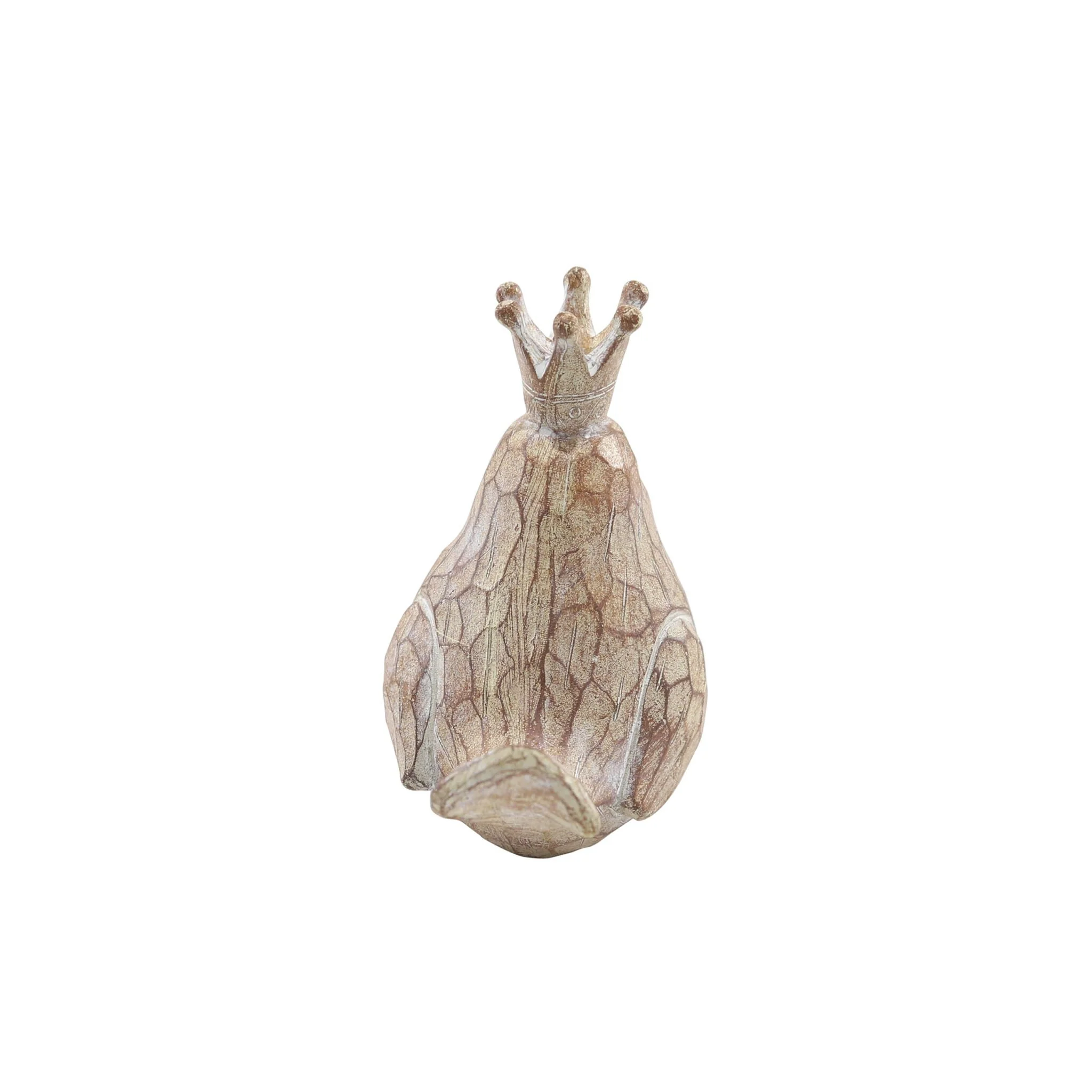 S/2 Resin Birds W/crowns, Brown - Image 4