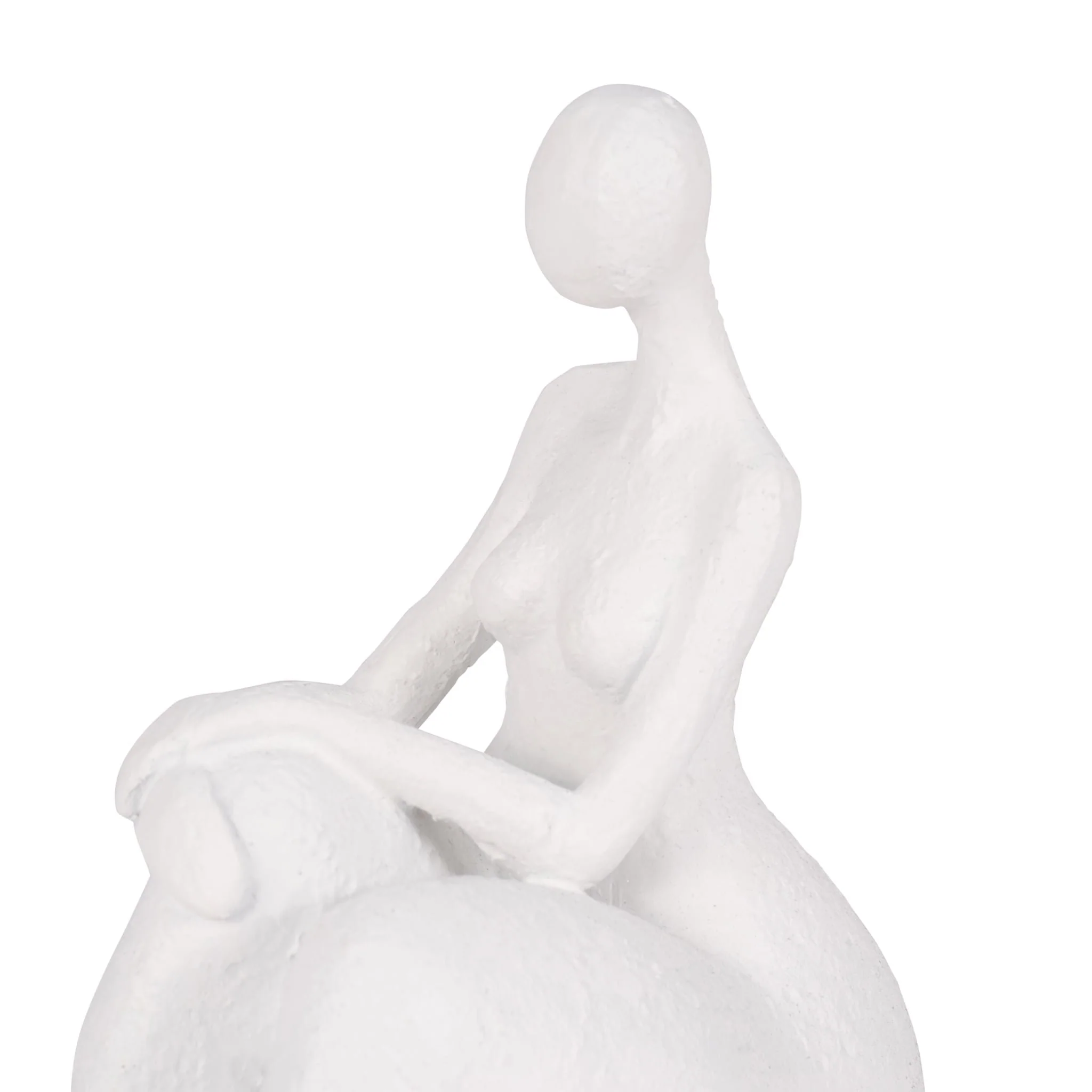 S/2 Sitting Ladies Bookends, White - Image 4