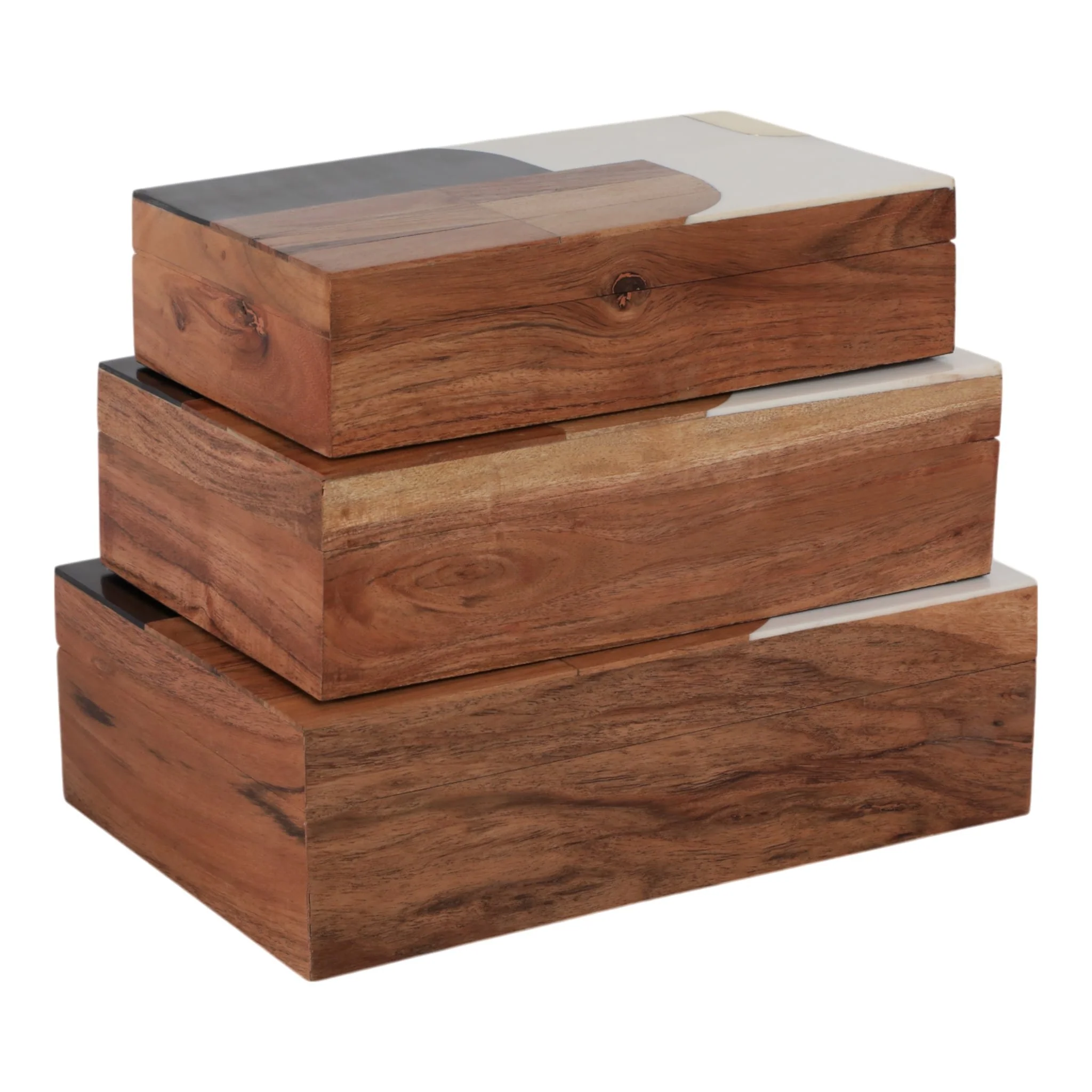 S/3 10/11/12" Mid-century Boxes, Multi - Image 6