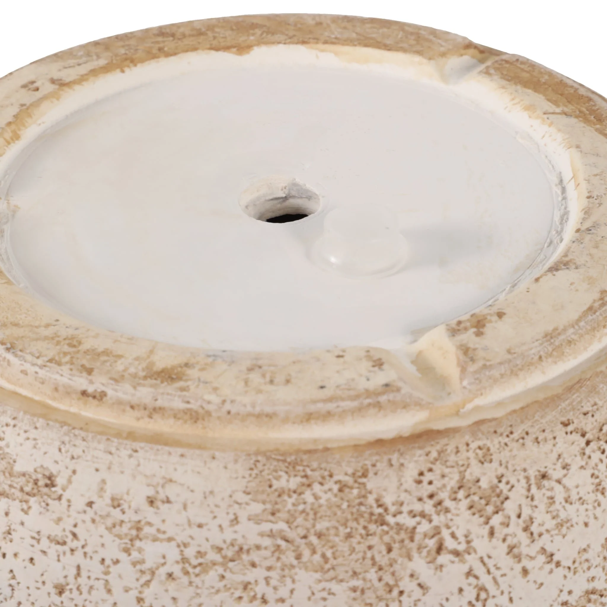 S/3 10/12/16" Cement Texture Resin Planters, Ivory - Image 7