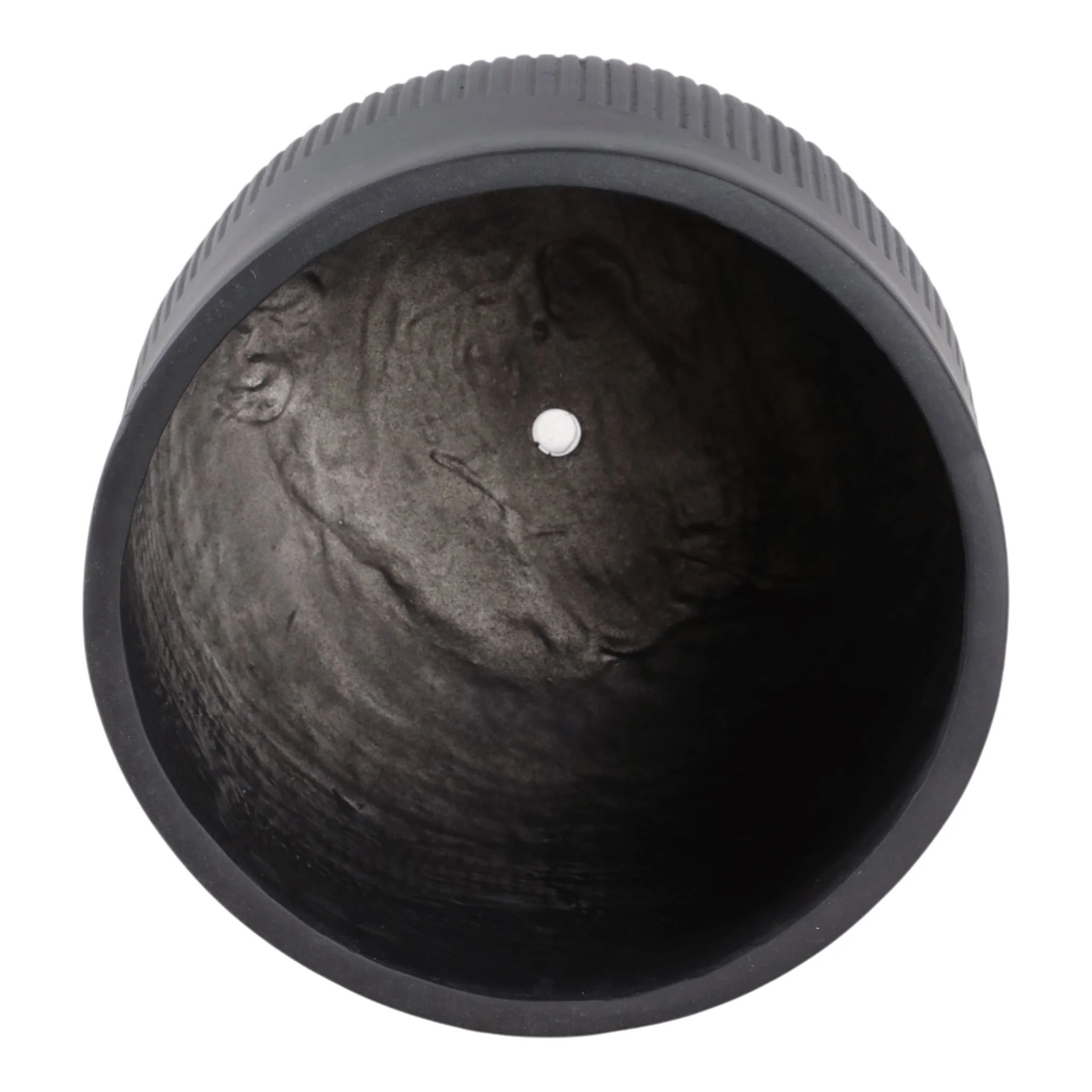 S/3 11/14/18" Resin Planters With Wavy Ribbing, Bl - Image 5
