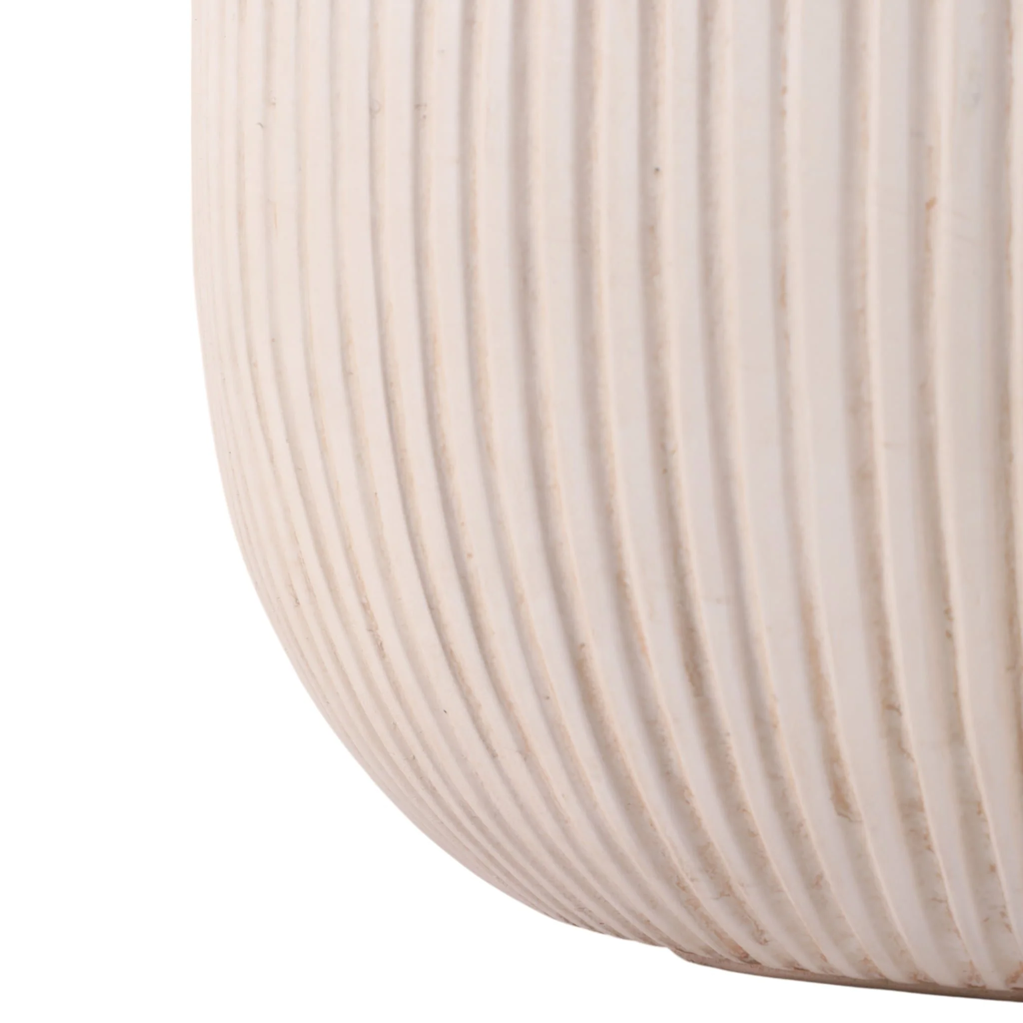 S/3 11/14/18" Resin Planters With Wavy Ribbing, Iv - Image 3