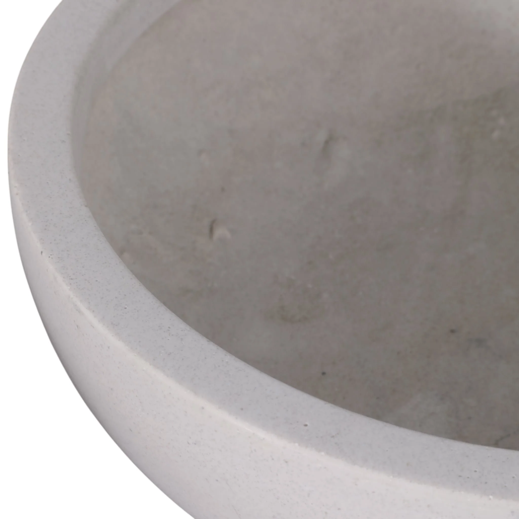 S/3 13/17/21" Low Bowl Planters, White - Image 4