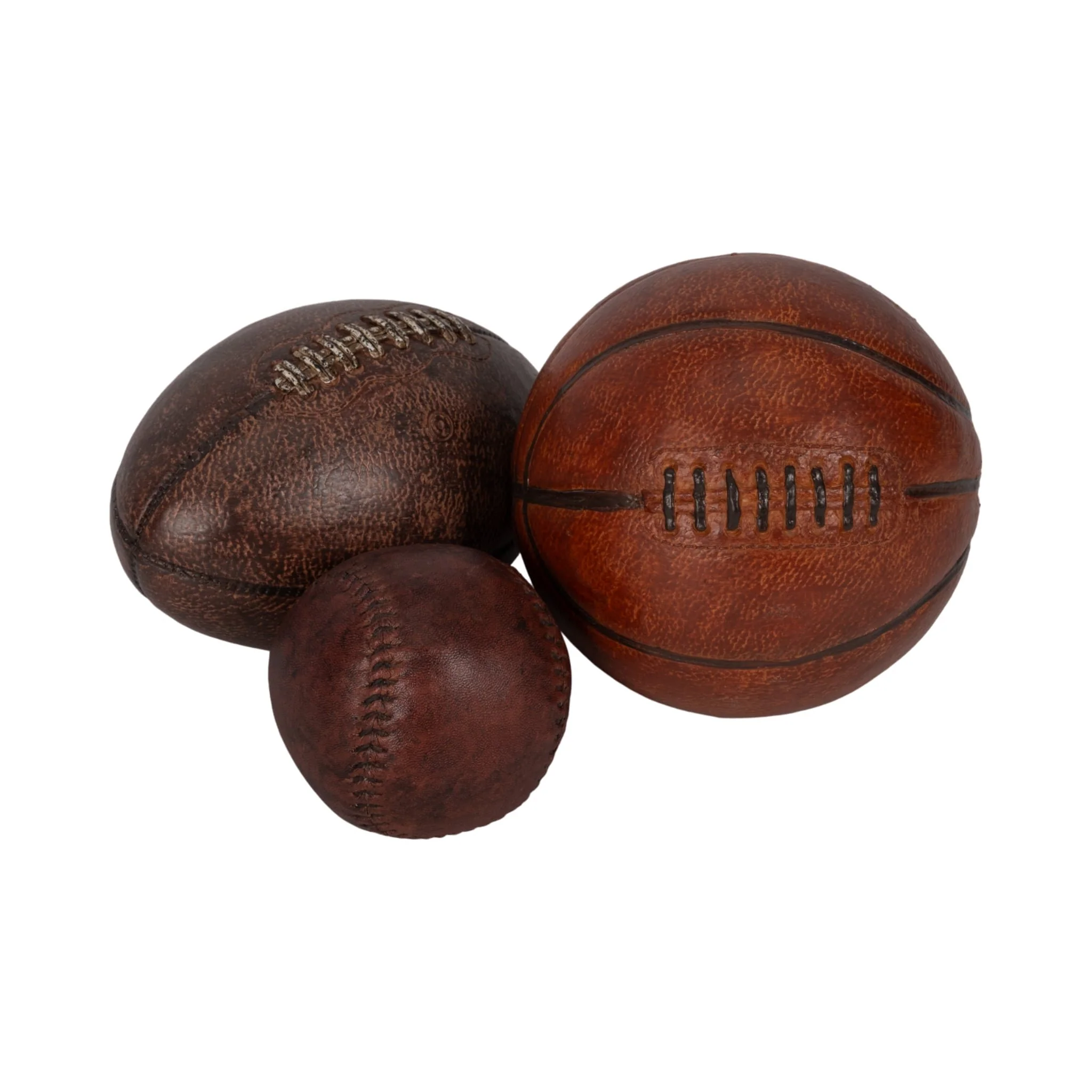 S/3 3/5/6" Sports Ball Objects, Multi - Image 4