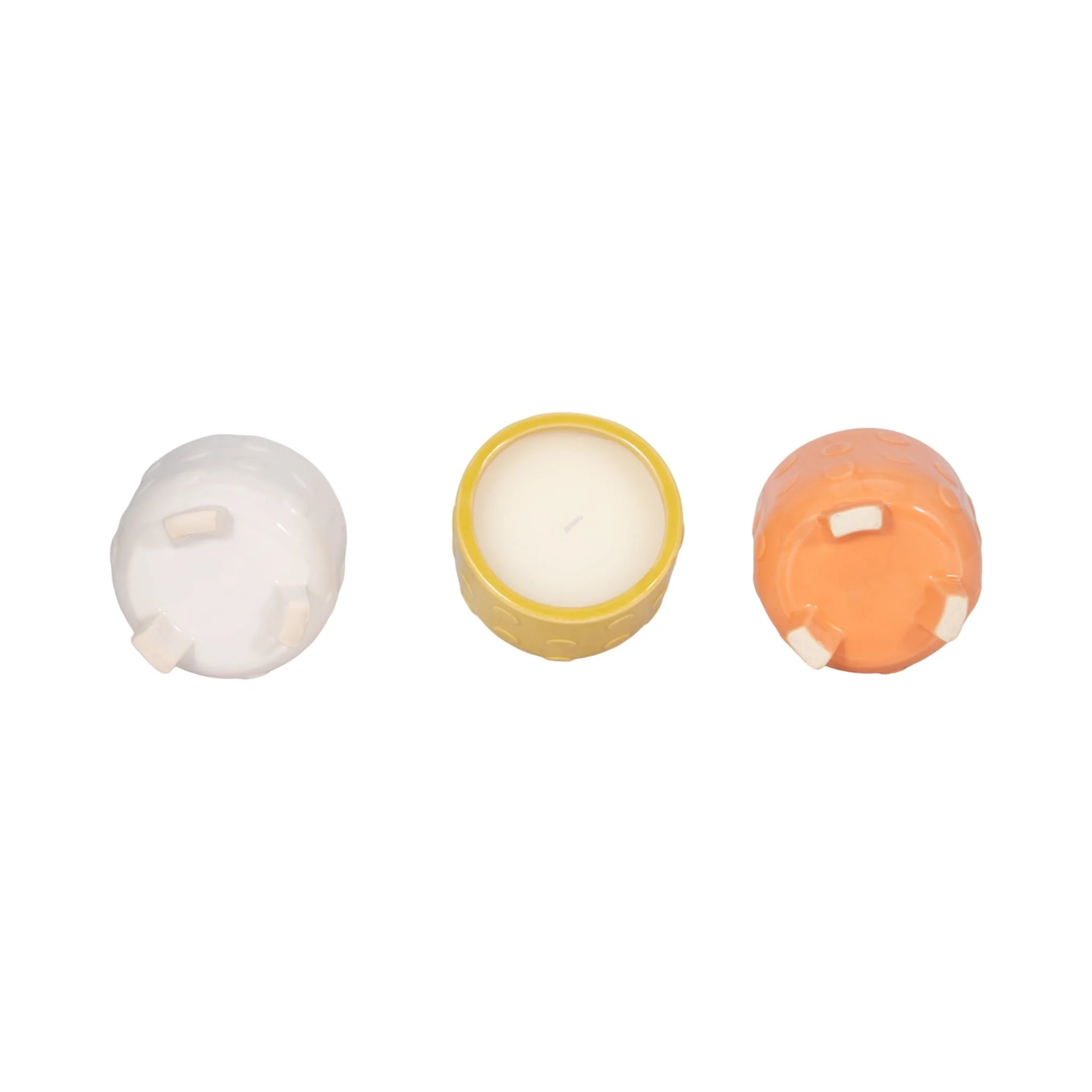 S/3, 5" Big Dot Footed Planter, Citro Candle 16oz - Image 5