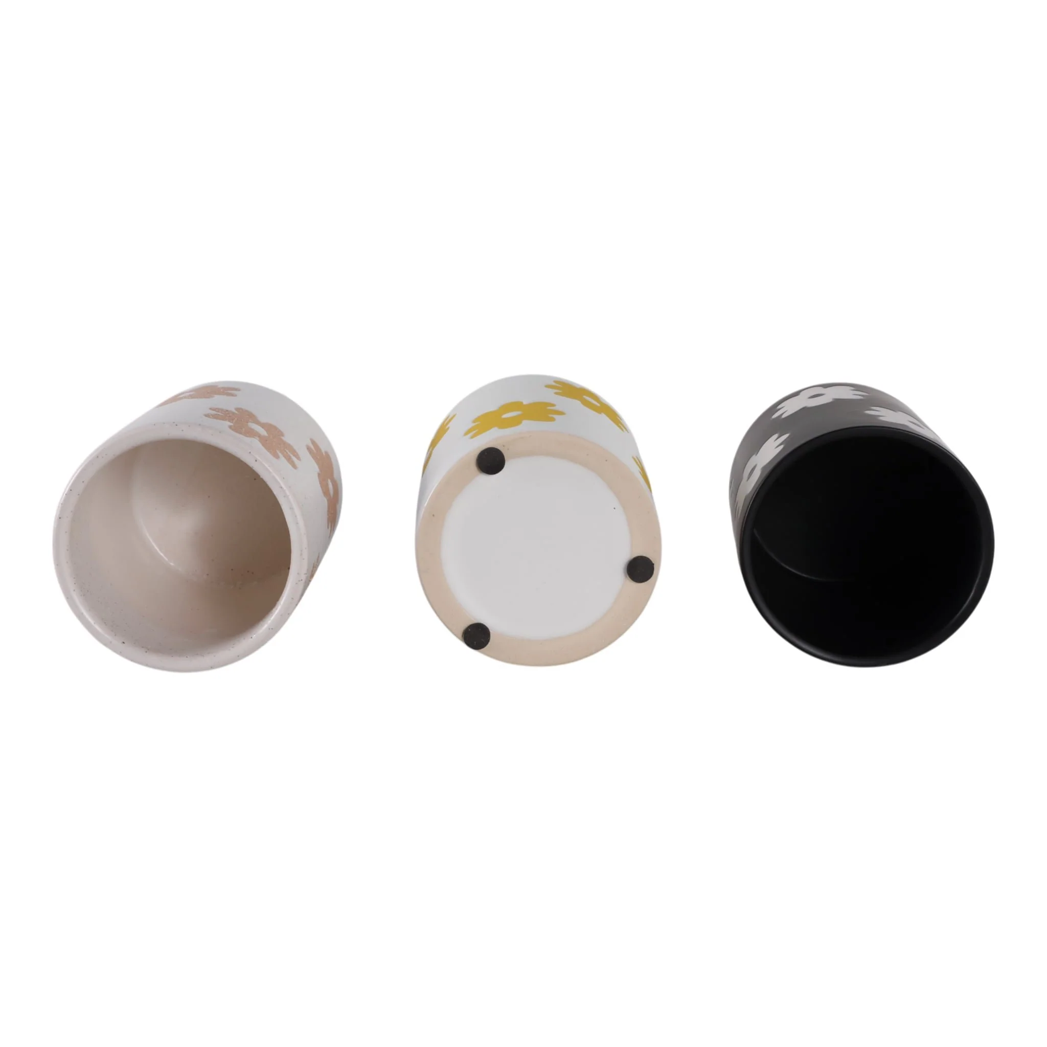 S/3 5" Flower Power Pencil Cups, Multi - Image 6