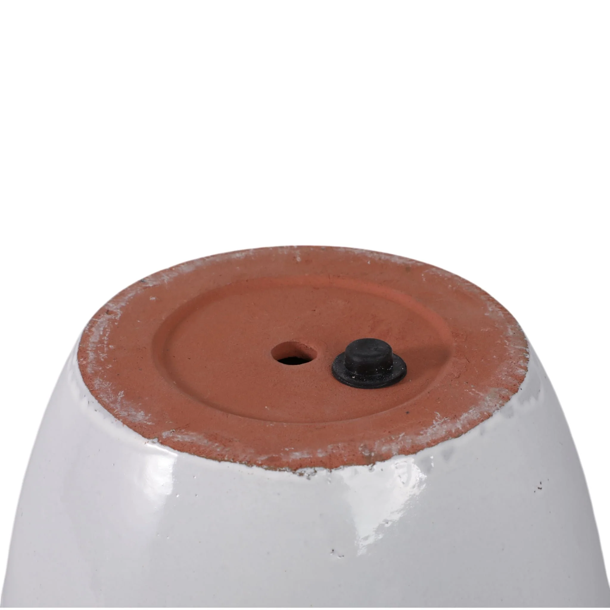 S/3 8/11/15" Lava & Glazed Ombre Planters, Ivory - Image 8