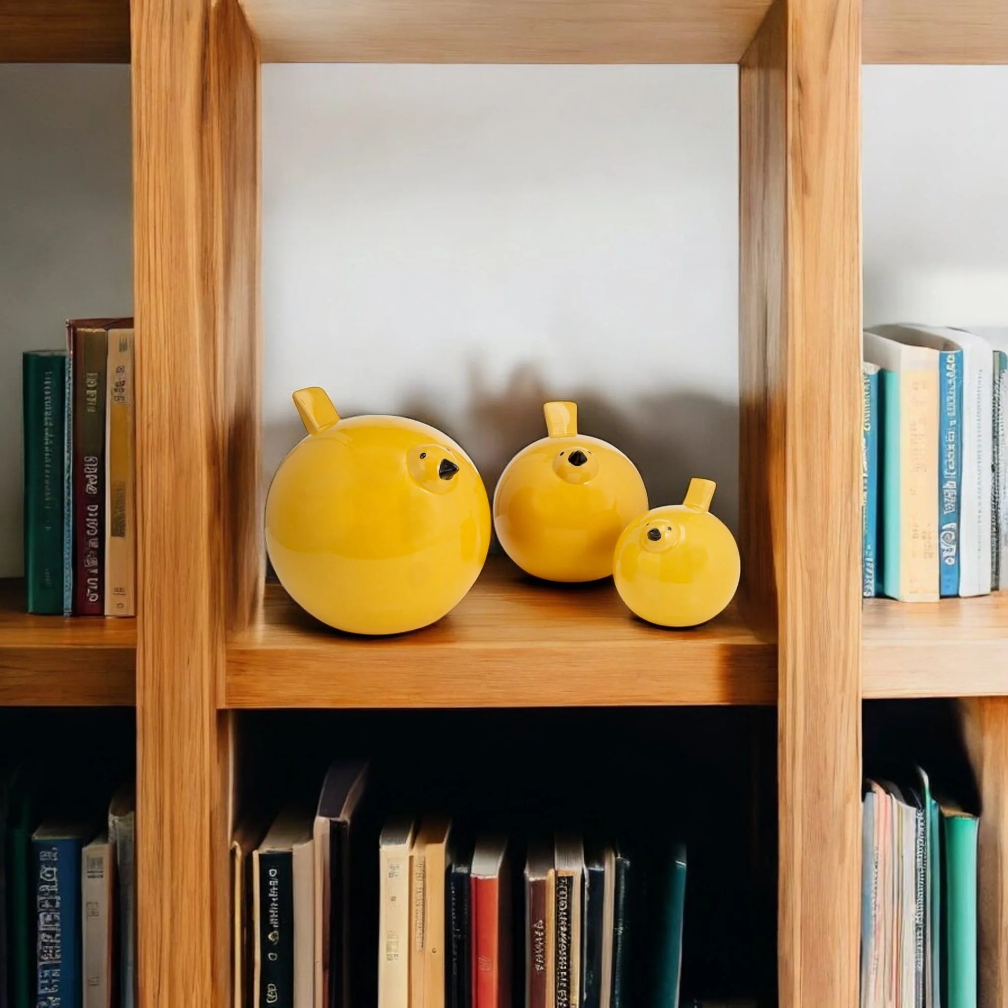 S/3 8" Birds , Yellow - Image 10