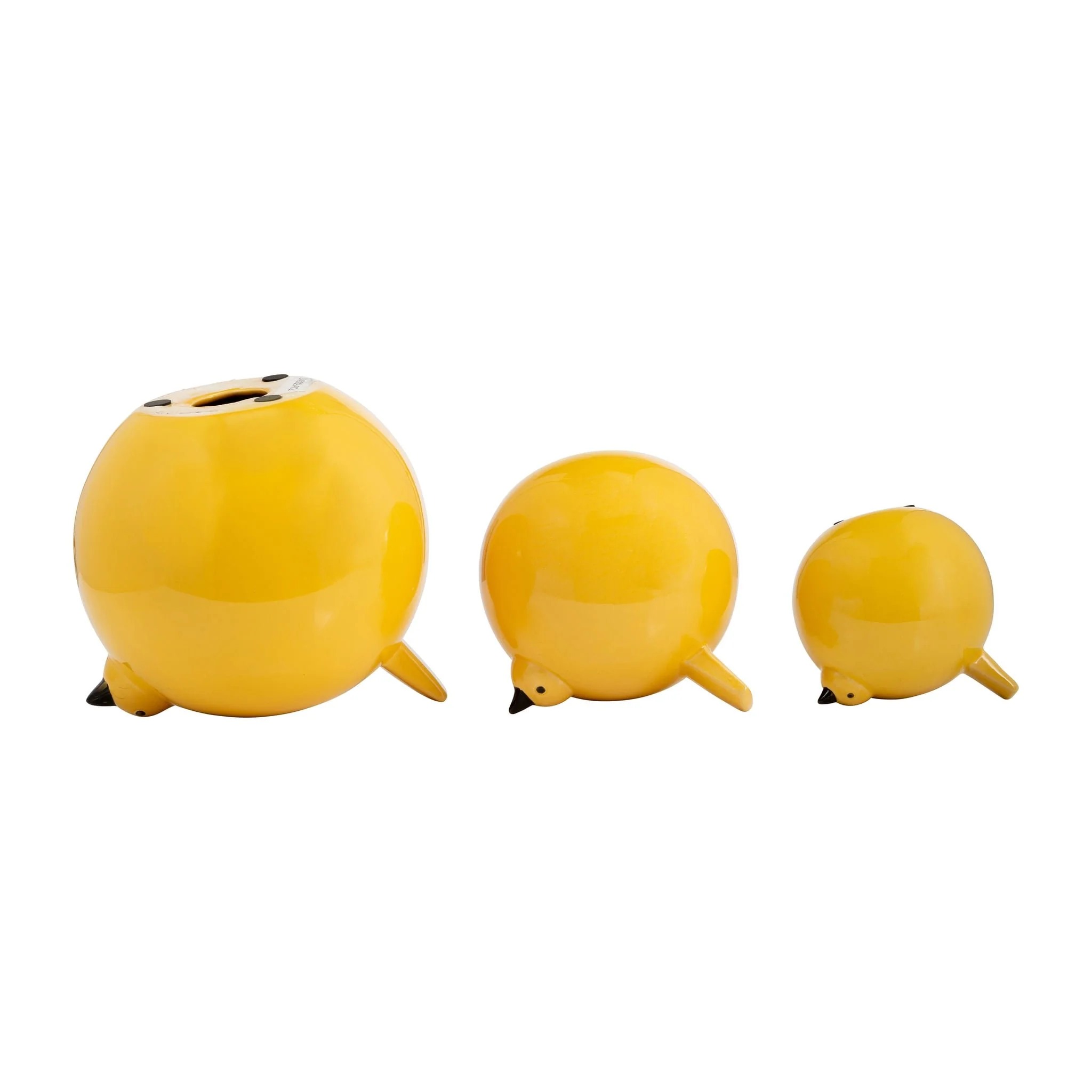 S/3 8" Birds , Yellow - Image 7