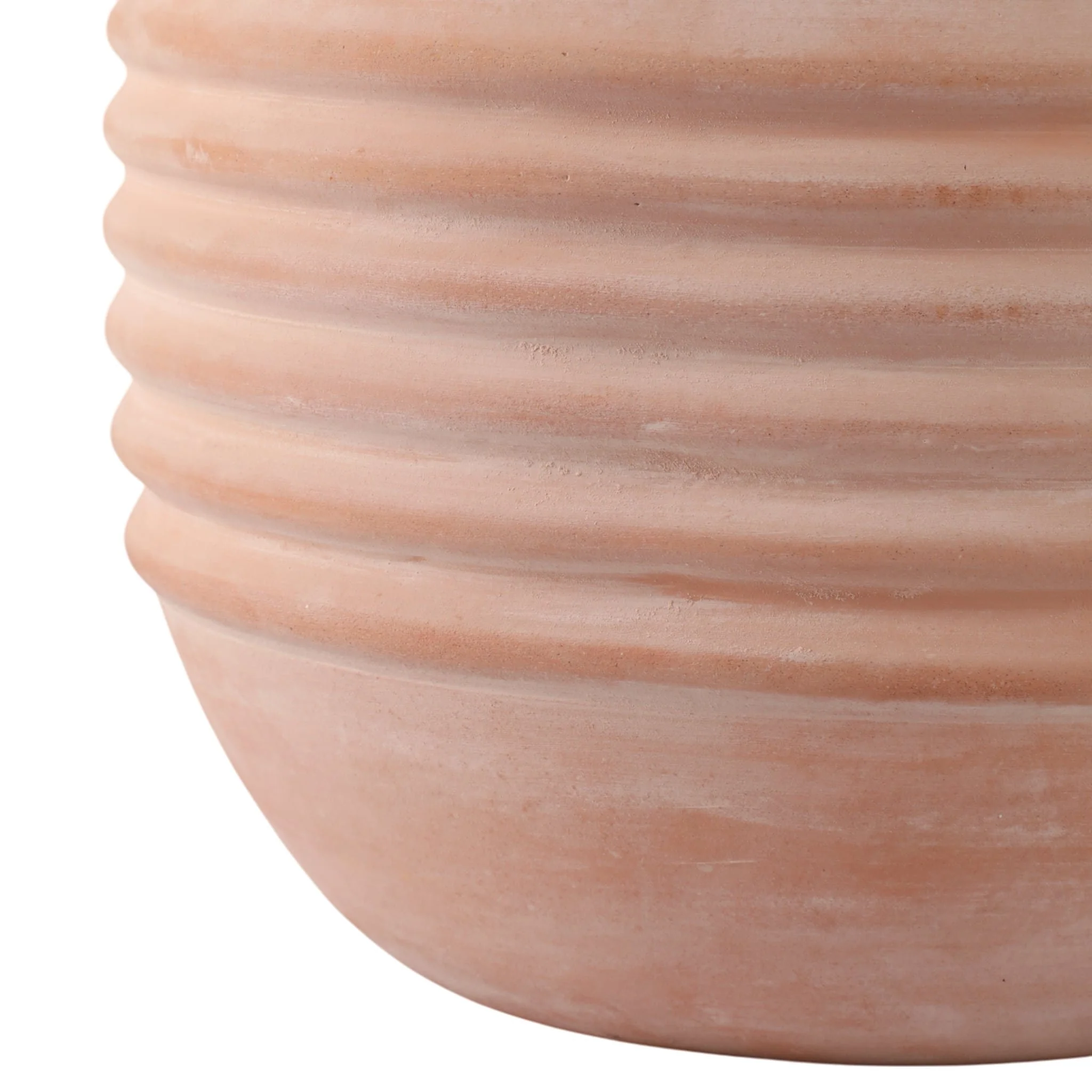 S/3 9/12/15" Terracotta Ribbed Pots, Natural - Image 4