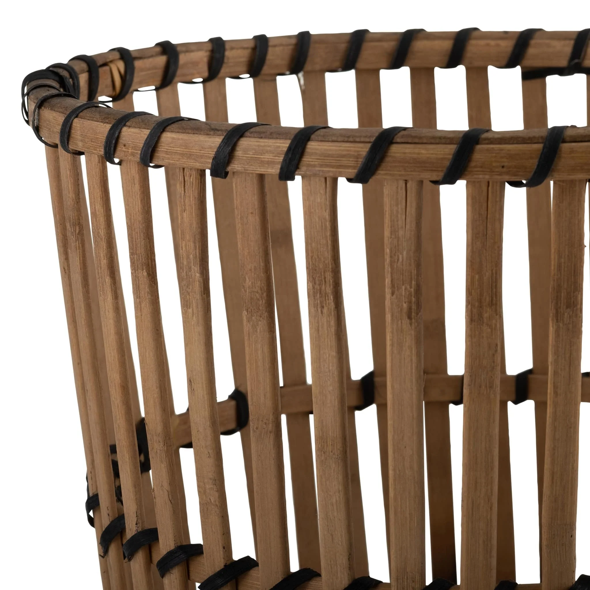 S/3 Bamboo Footed Planters 11/13/15", Natural - Image 6