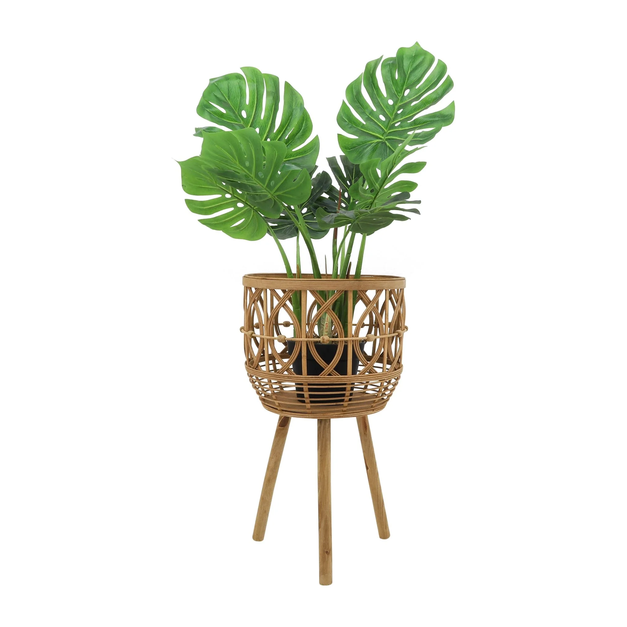 S/3 Bamboo Planters 11/13/15" Natural - Image 2
