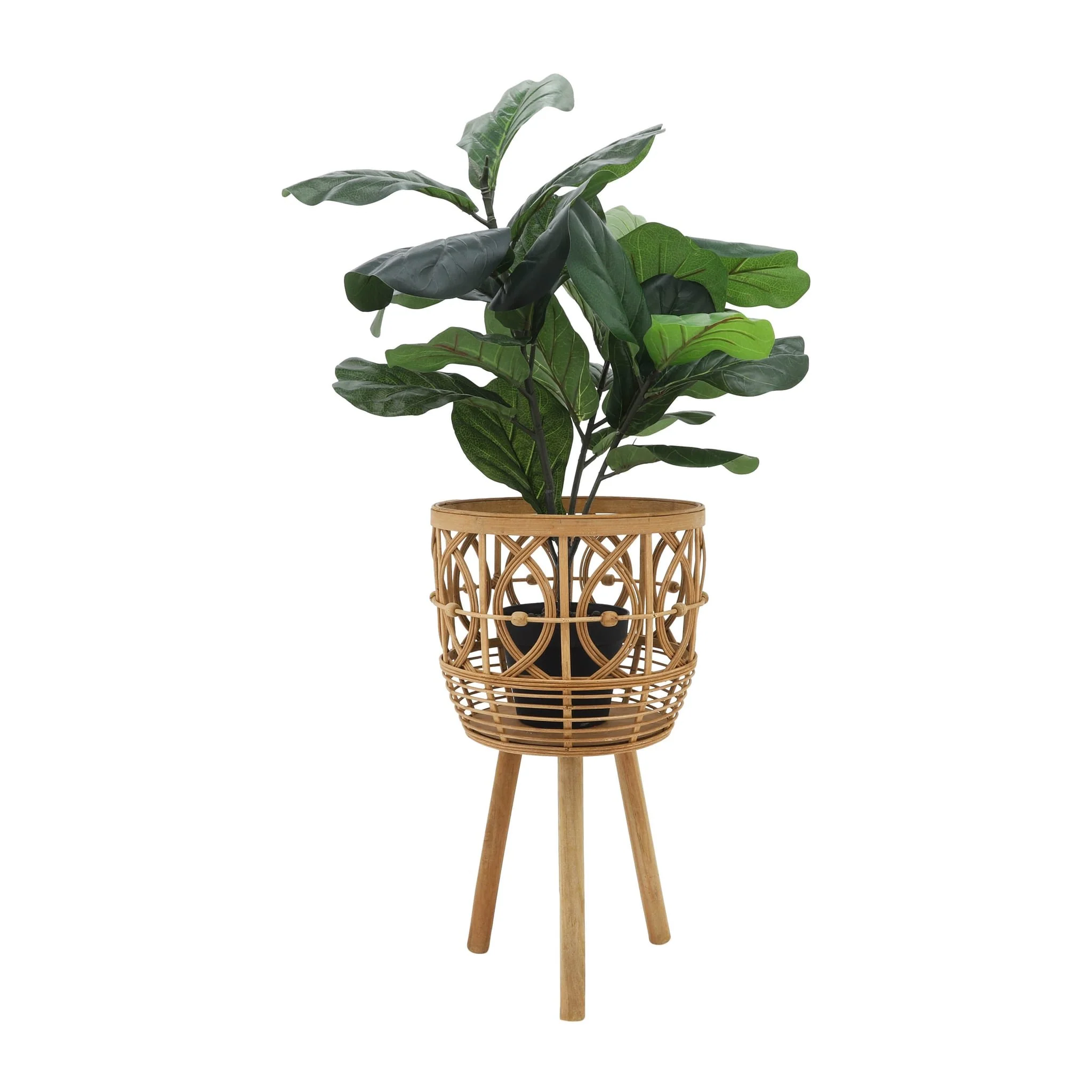 S/3 Bamboo Planters 11/13/15" Natural - Image 3