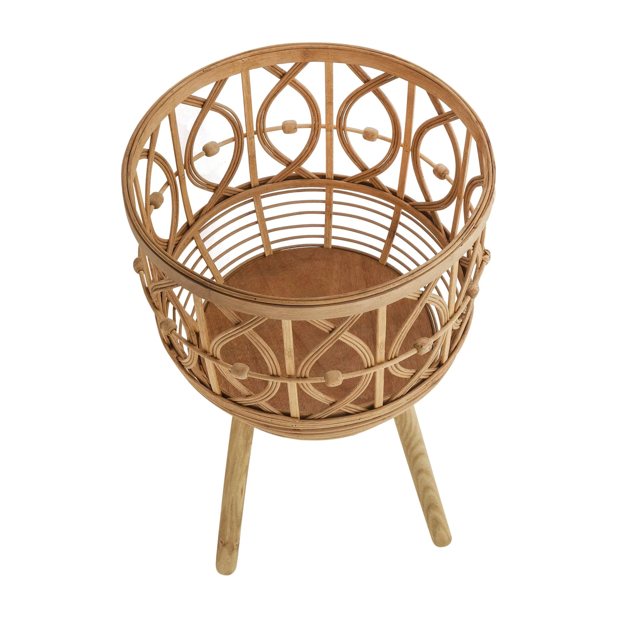 S/3 Bamboo Planters 11/13/15" Natural - Image 5