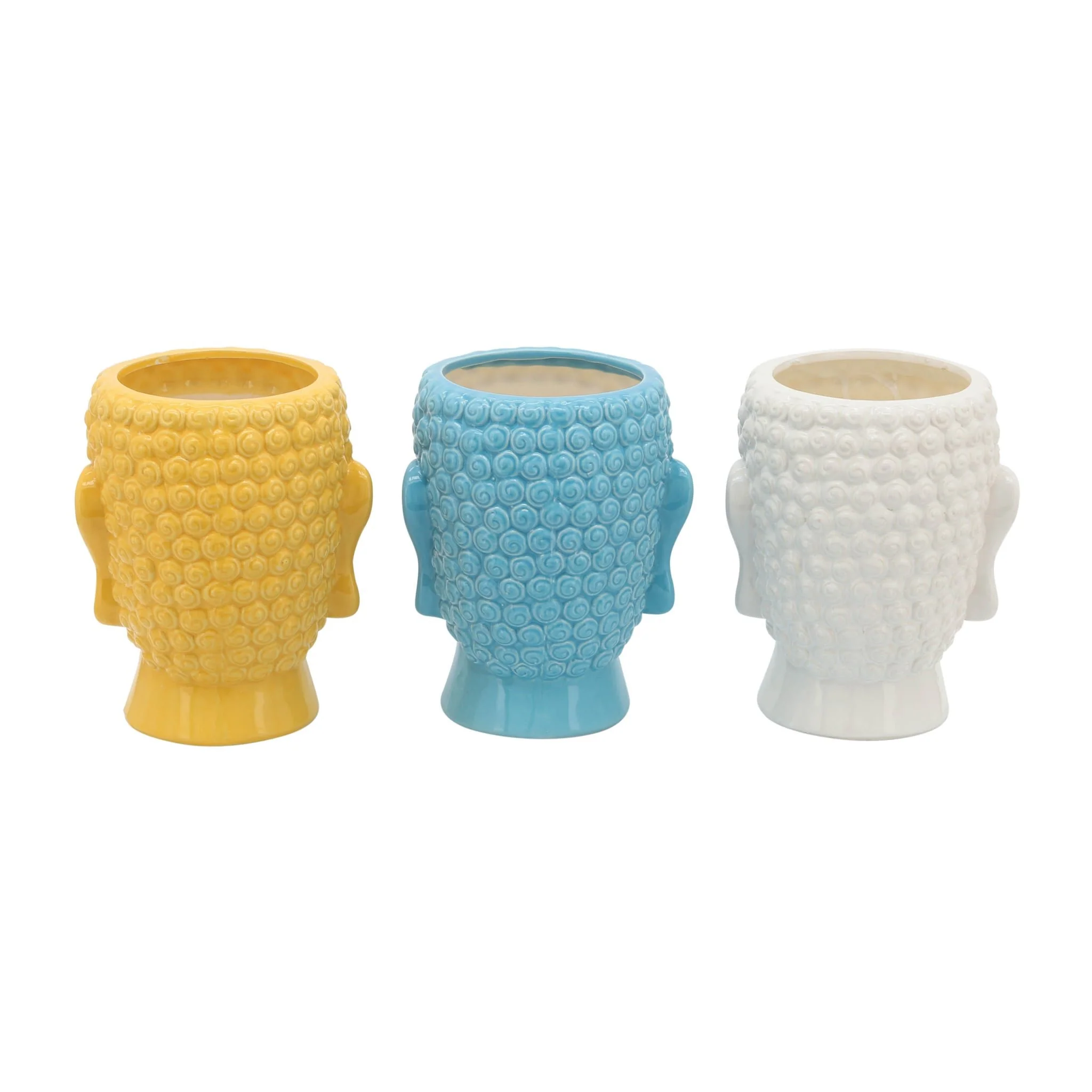 S/3 Buddha Citronella Candle, 8.5" Multi 40oz - Image 3