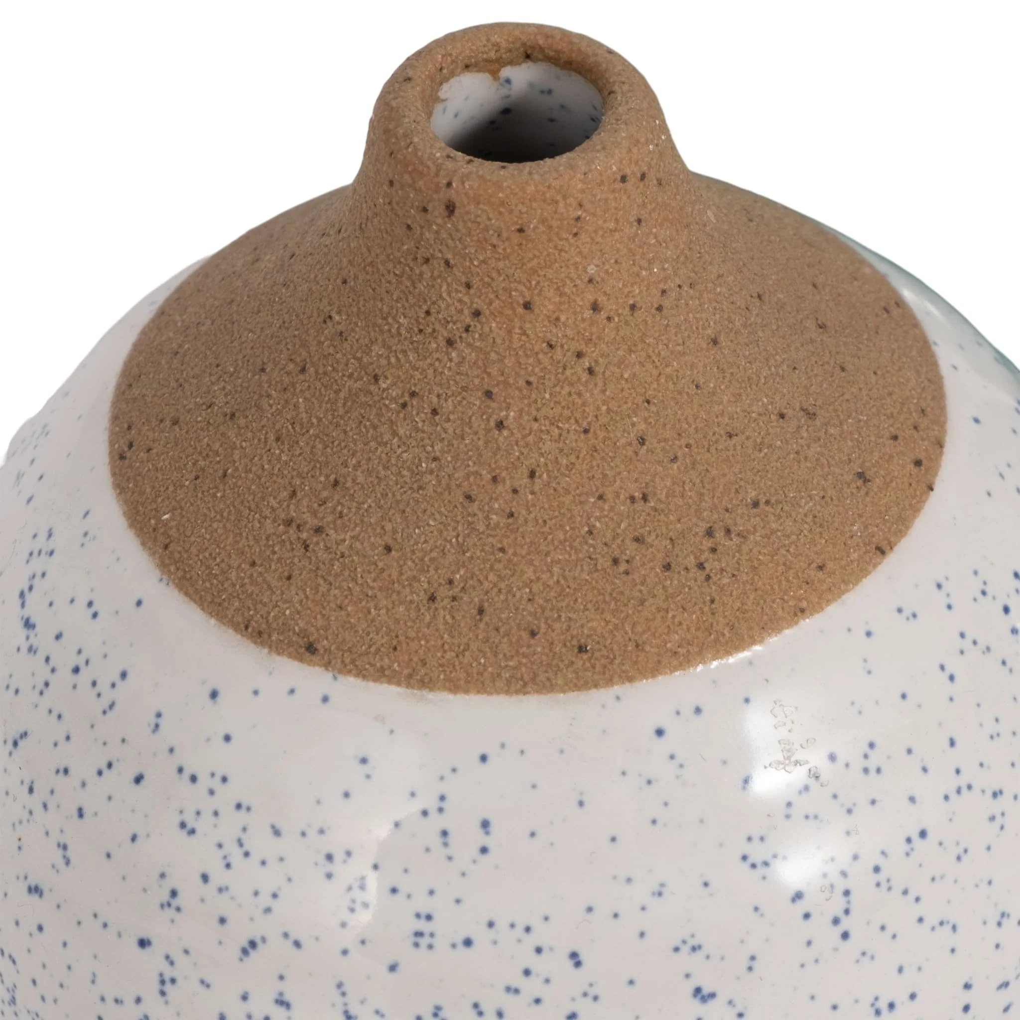 S/3 Glazed Bud Vases, Blue/turq/white - Image 5