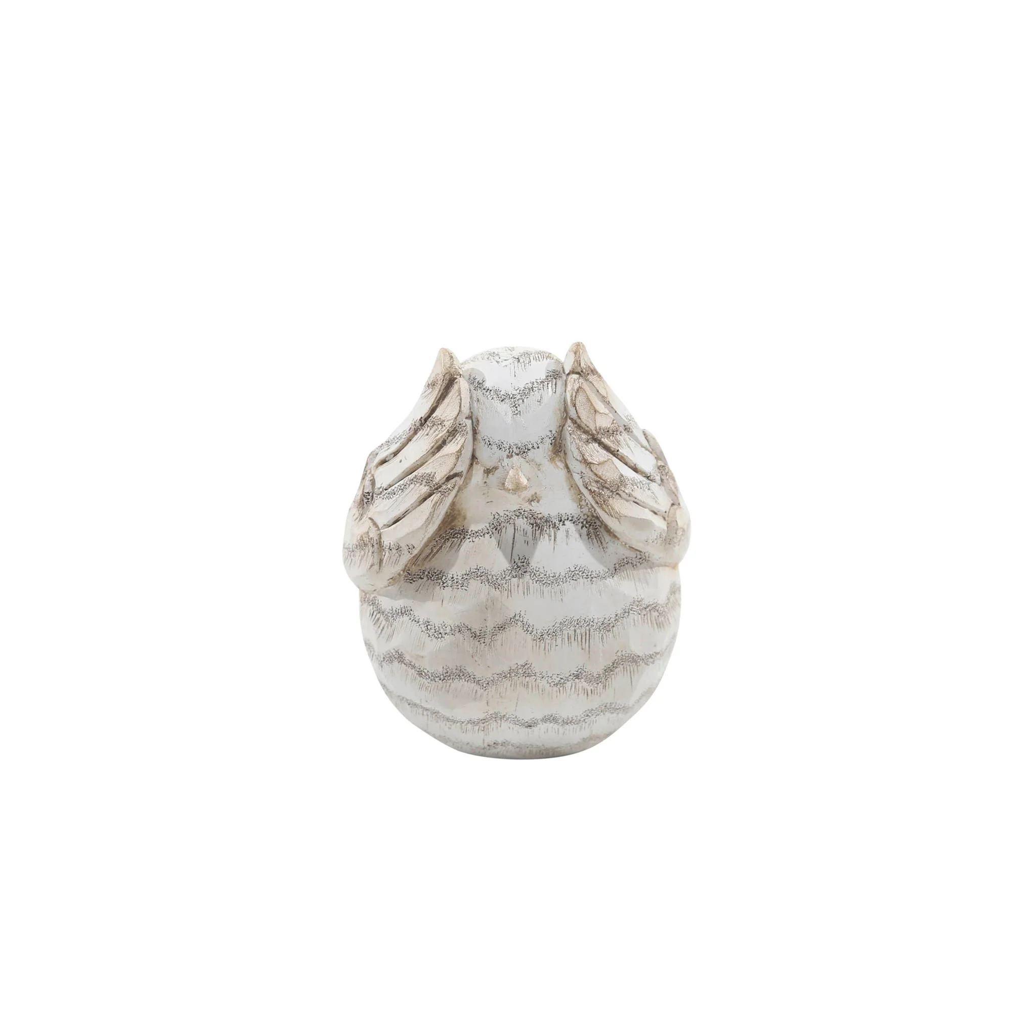 S/3 Resin Decorative Birds 6",cream - Image 6