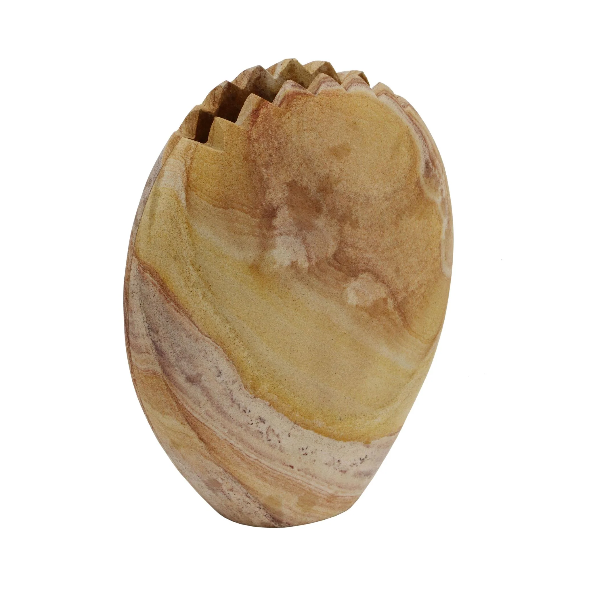 Saava Mantis Stone Vase in Sandstone - Image 3