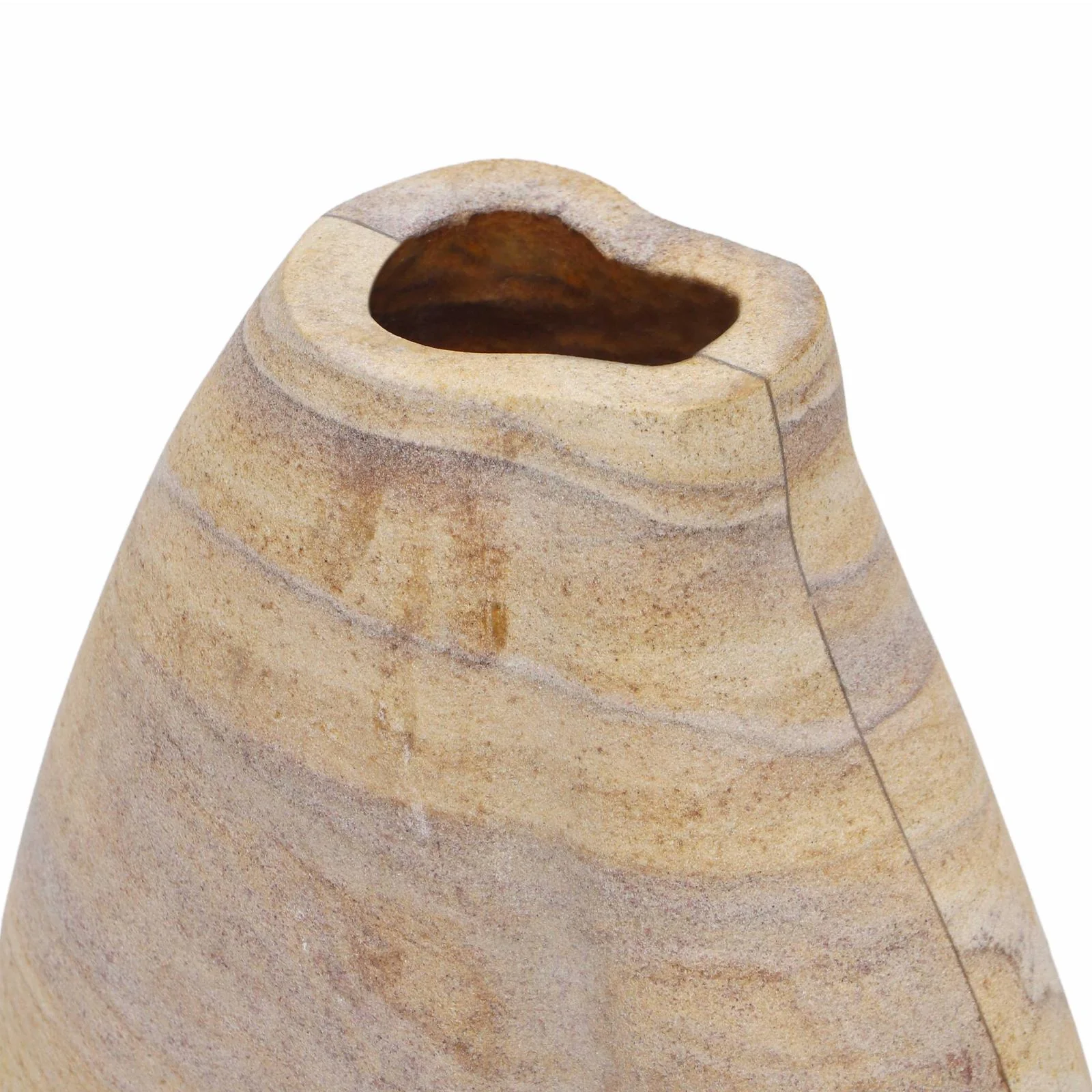 Saava Sandstone Curved Vase - Image 3