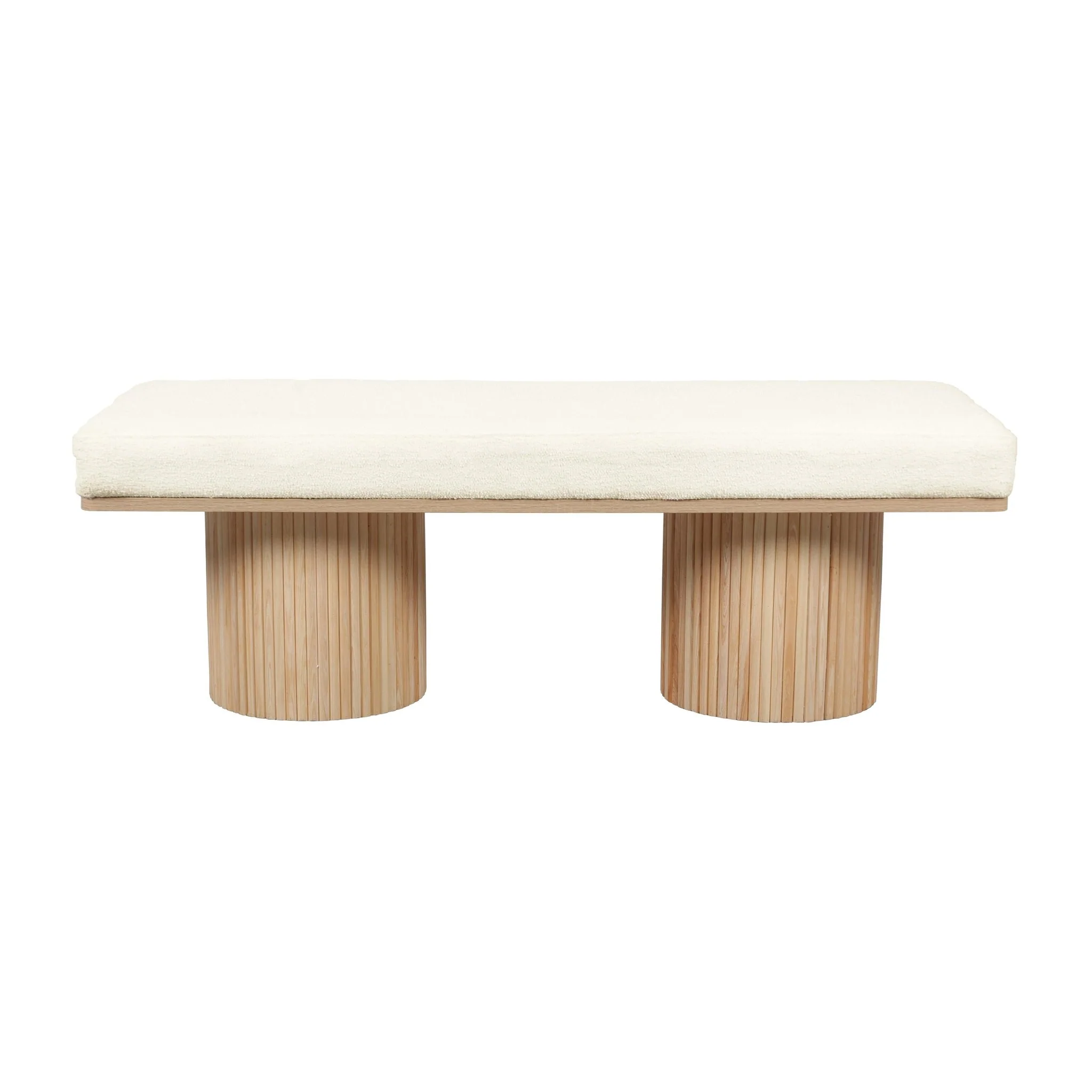 Sagano White Dyed-Yarn Bench - Image 3