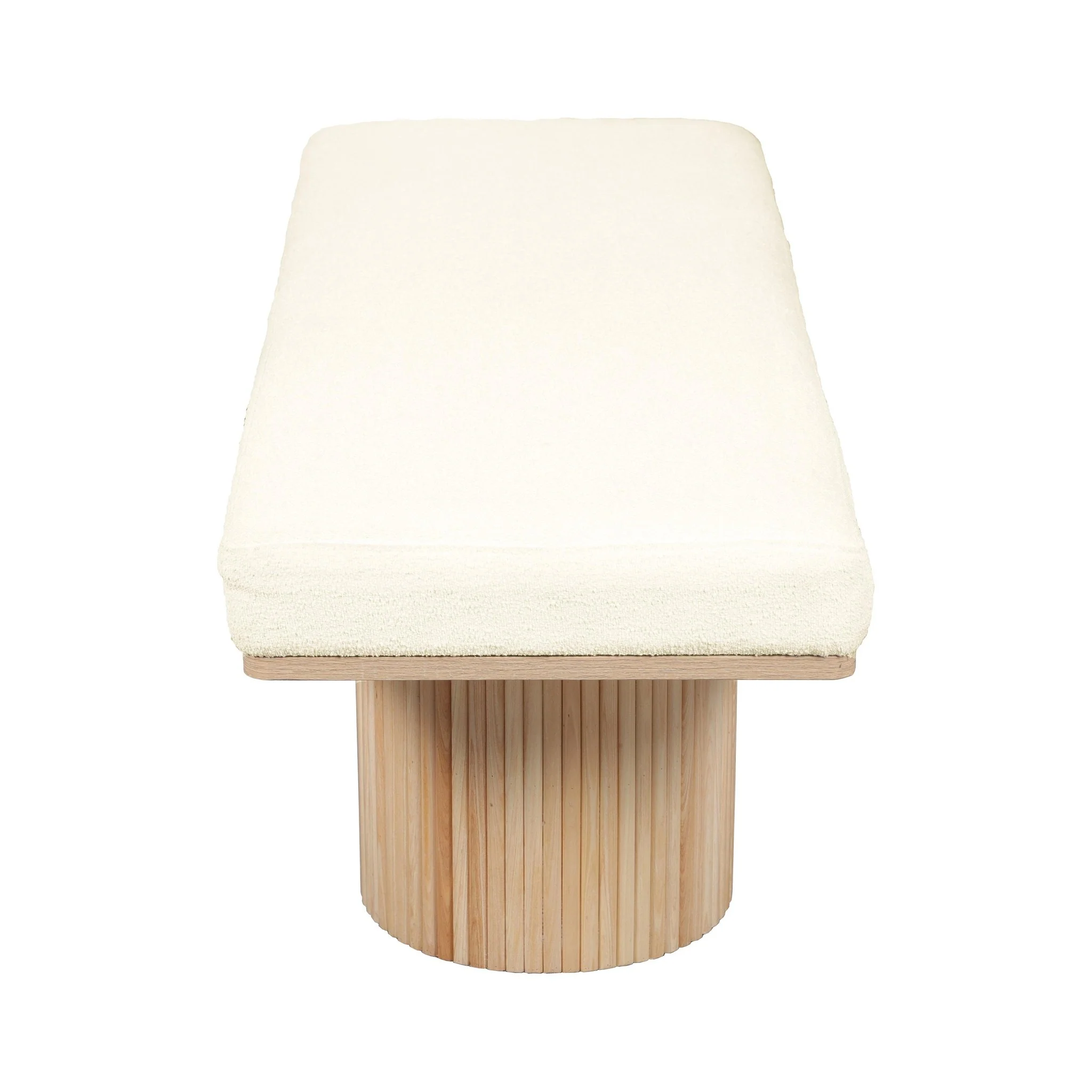 Sagano White Dyed-Yarn Bench - Image 4