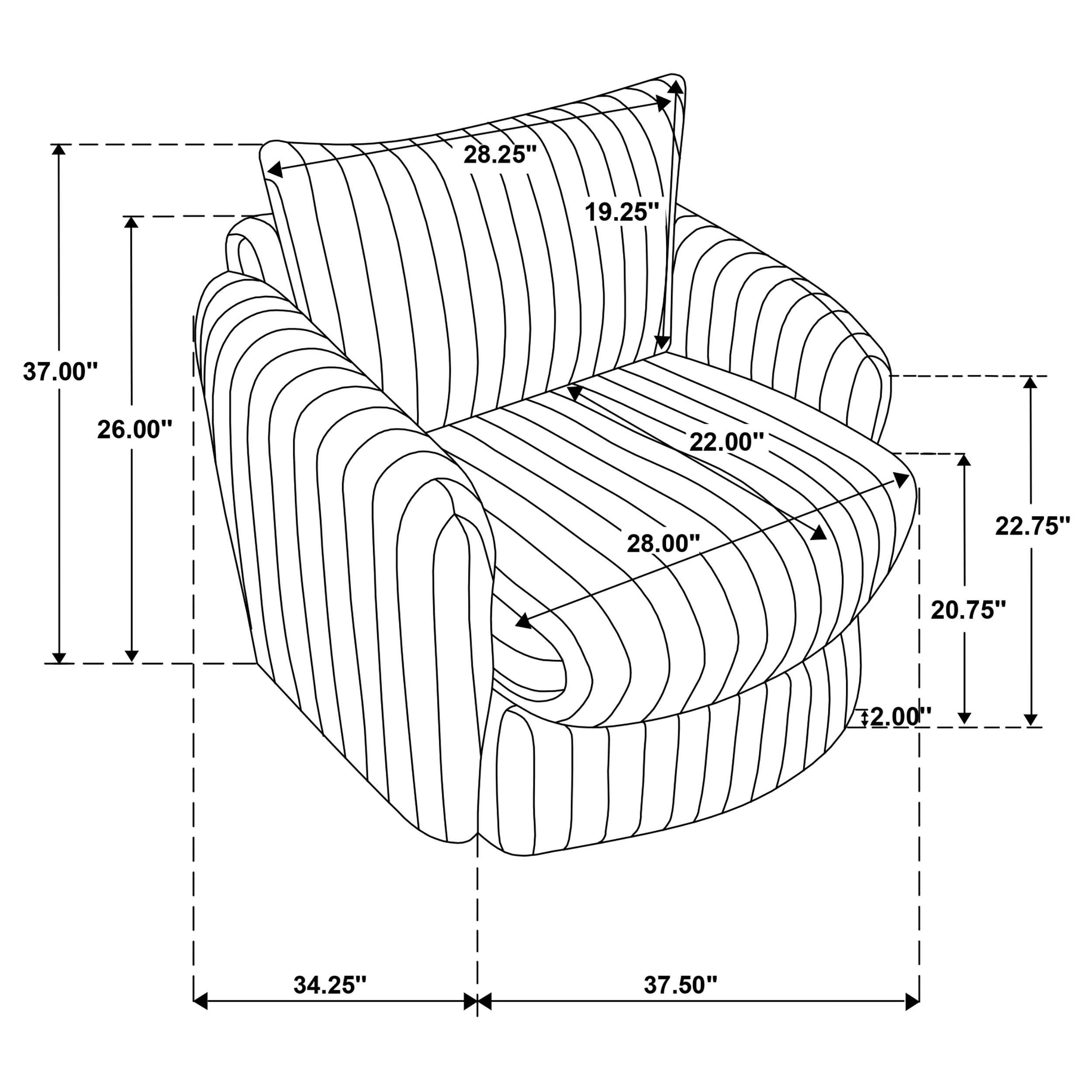 Sarco Swivel Accent Chair - Image 22