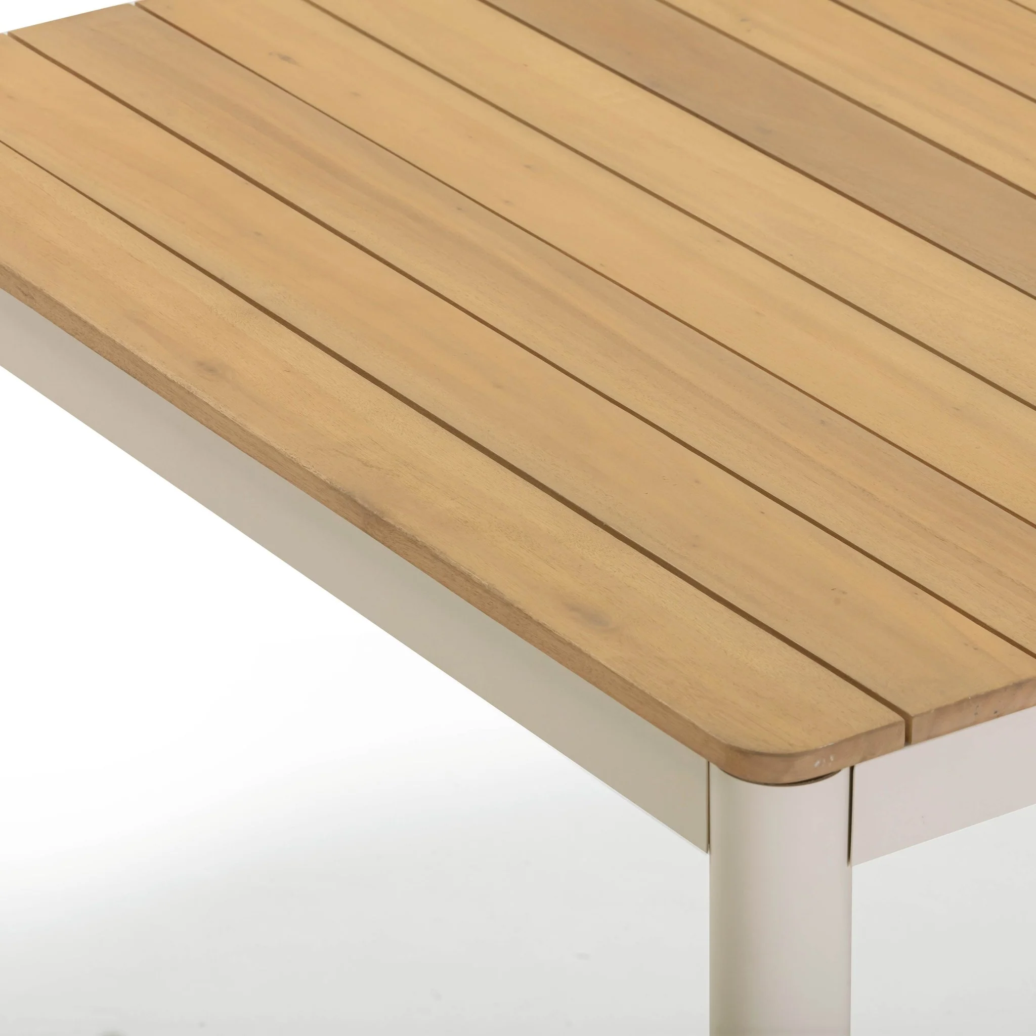 Sardinia Light Teak Outdoor Dining Table - Image 6