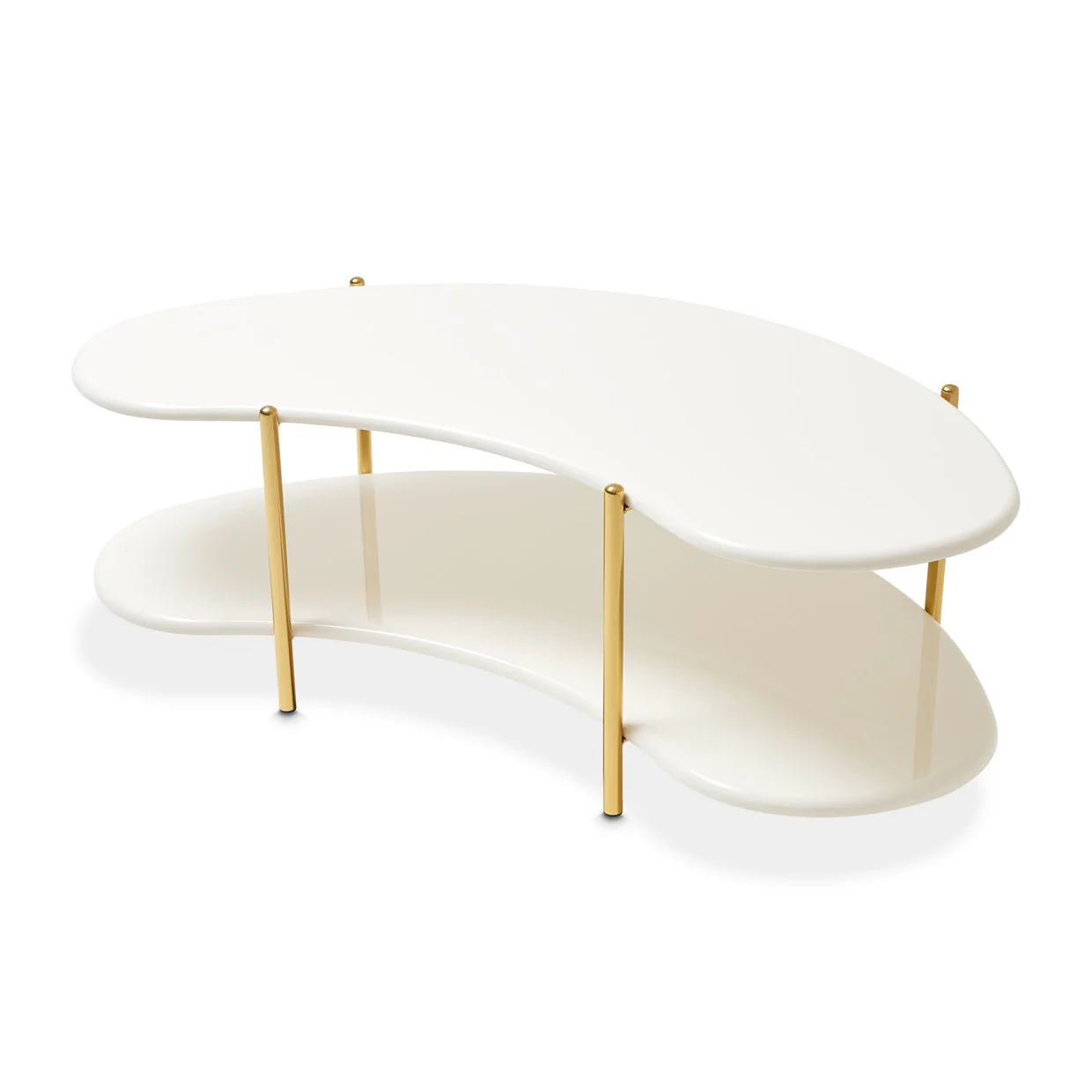 Sassani Cocktail Table - Pearl White/Gold - Image 5