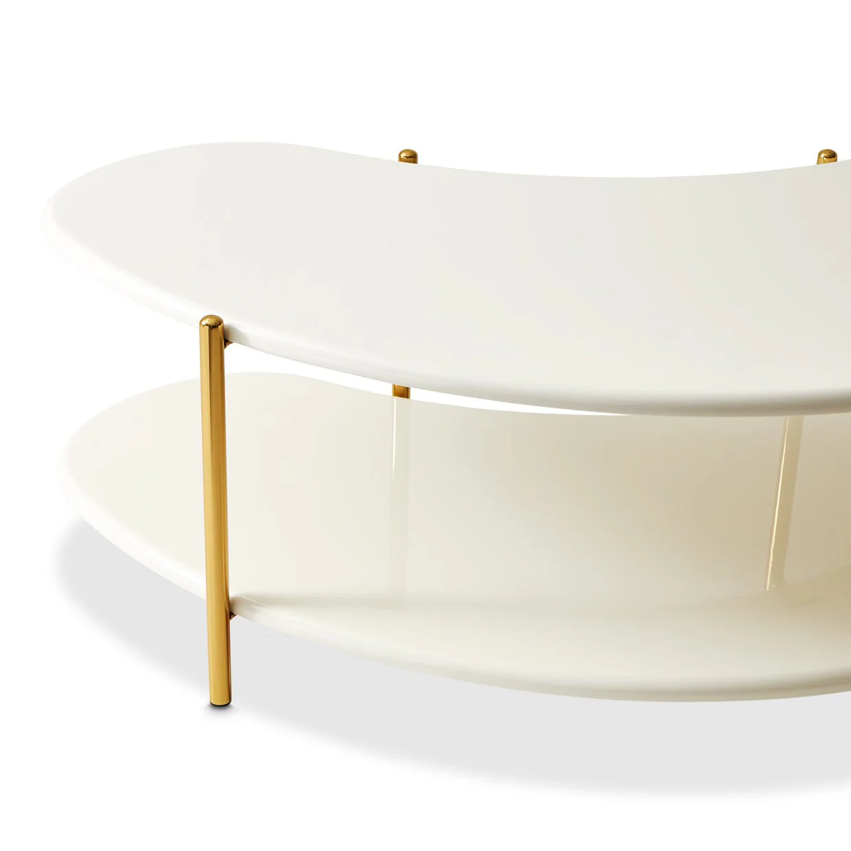 Sassani Cocktail Table - Pearl White/Gold - Image 8