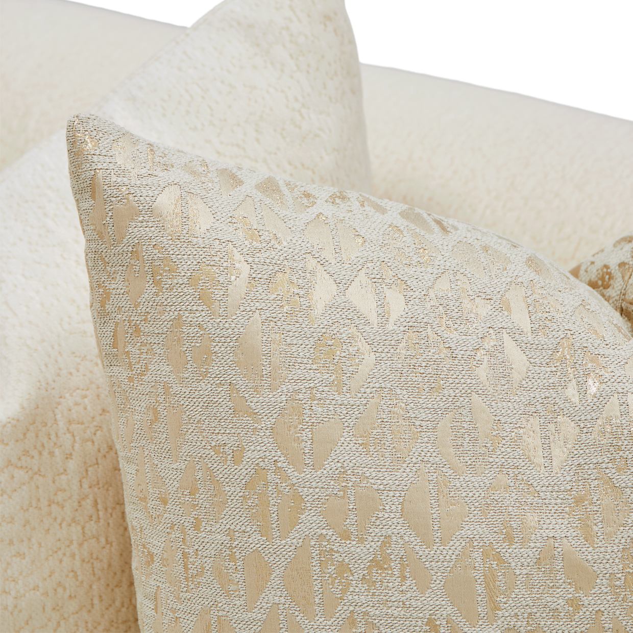 Sassani Loveseat - Crepe/Gold - Image 15