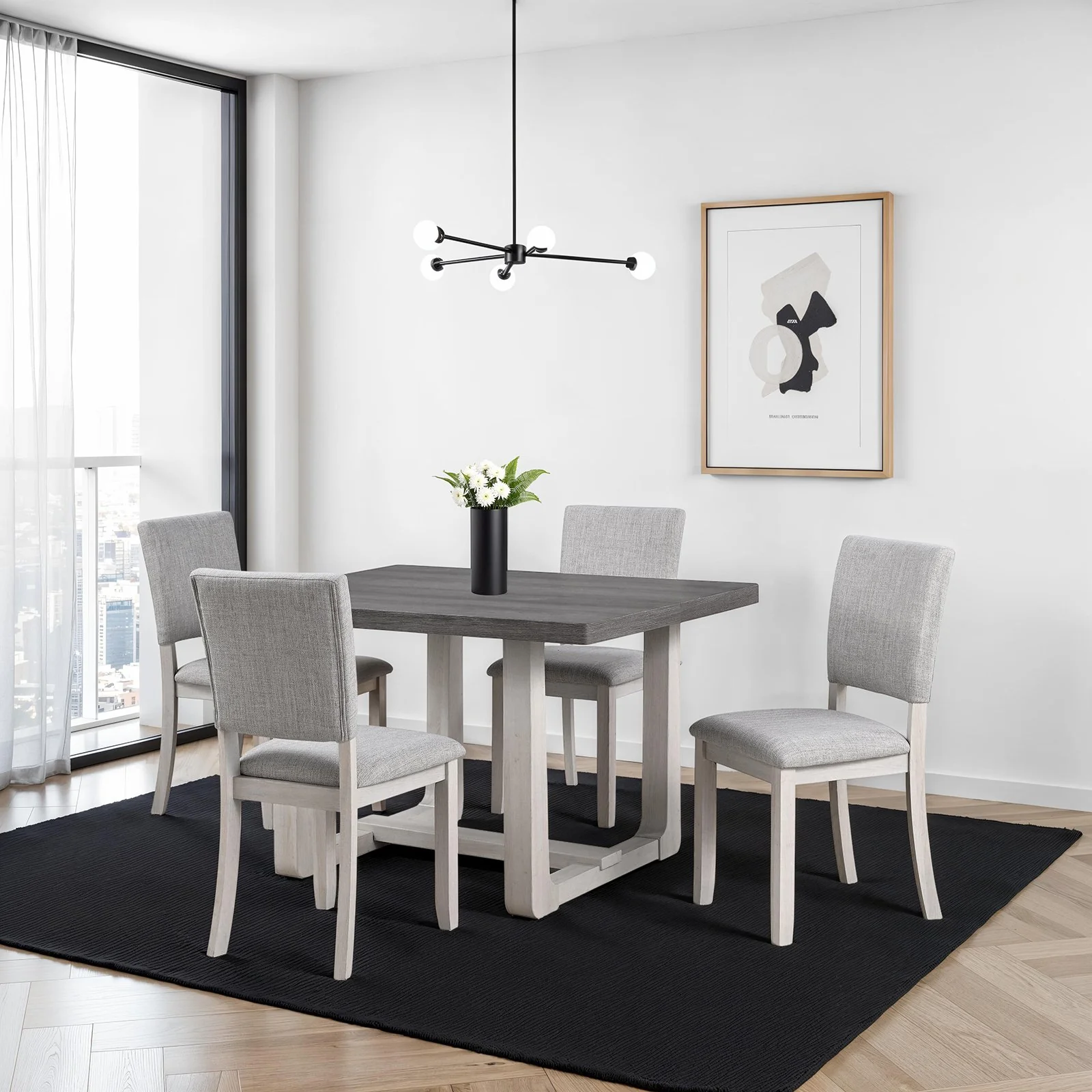 Sauro Dining Table, Gray - Image 2