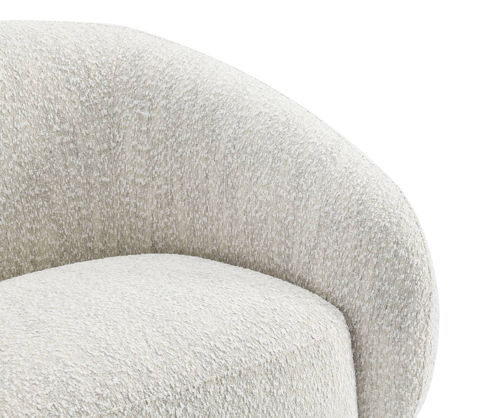Savino Swivel Chair, Beige - Image 5