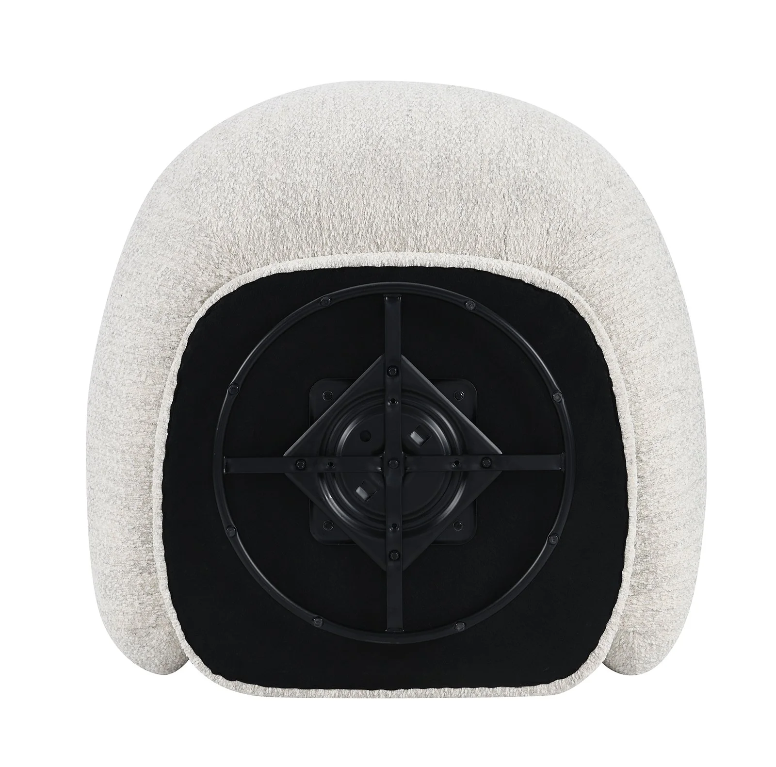 Savino Swivel Chair, Beige - Image 8