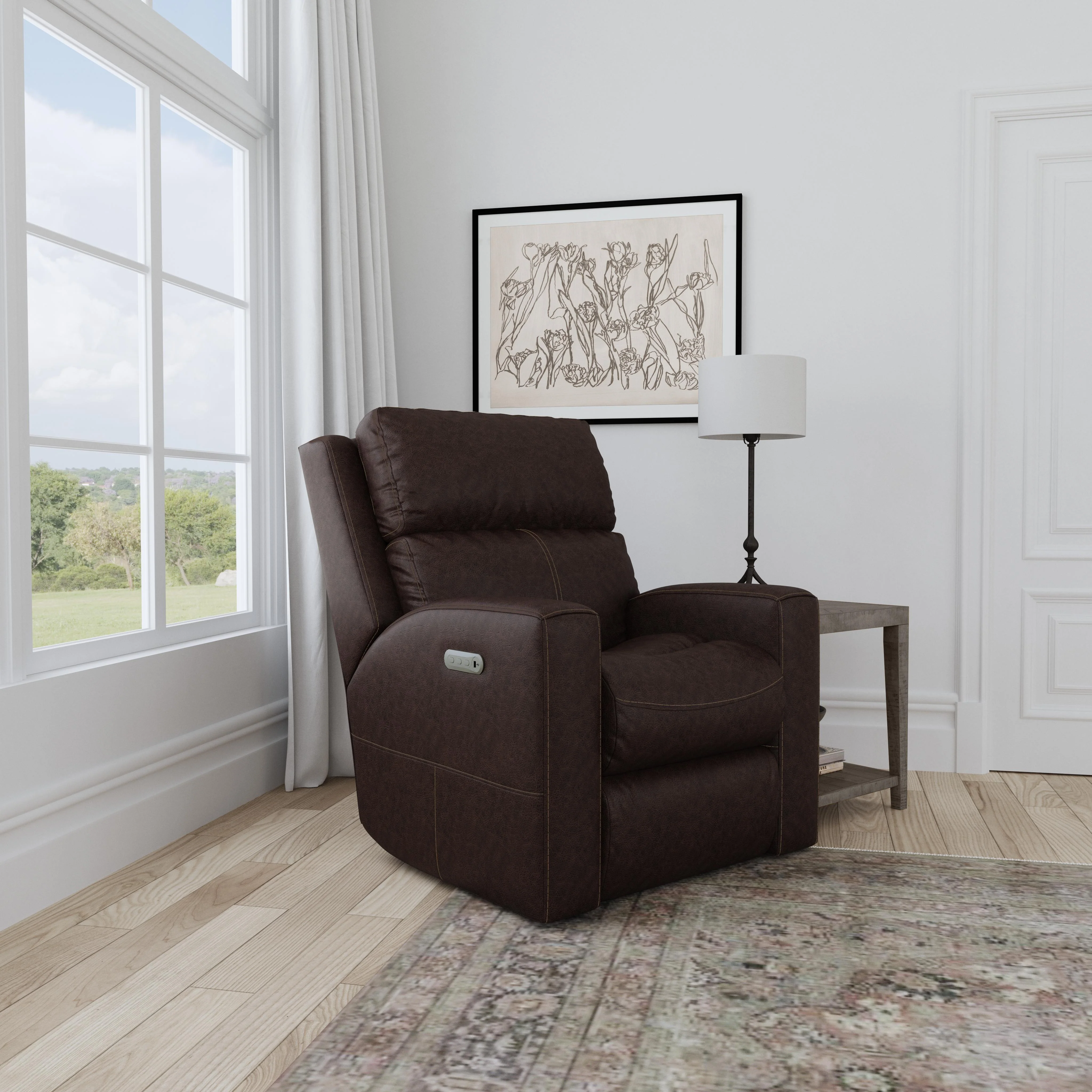Score B3805-50L Power Recliner with Power Headrest & Lumbar - Image 2
