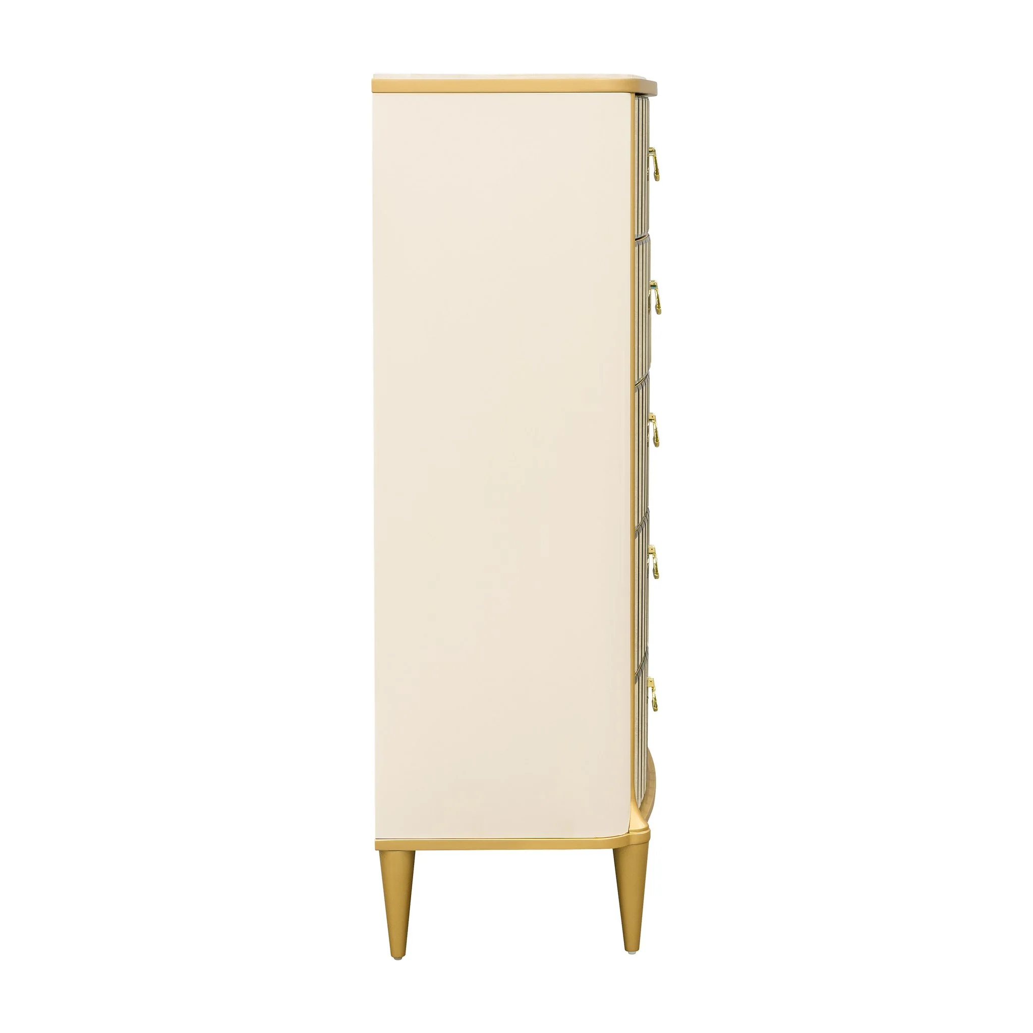 Scotts Square 5-Drawer Chest - Light Champagne - Image 2