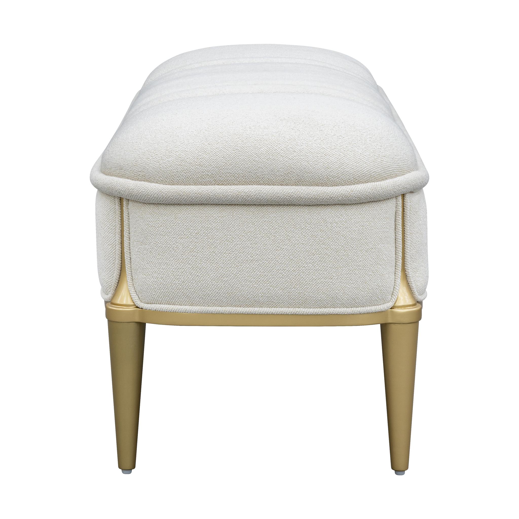 Scotts Square Accent Bench - Light Champagne - Image 3