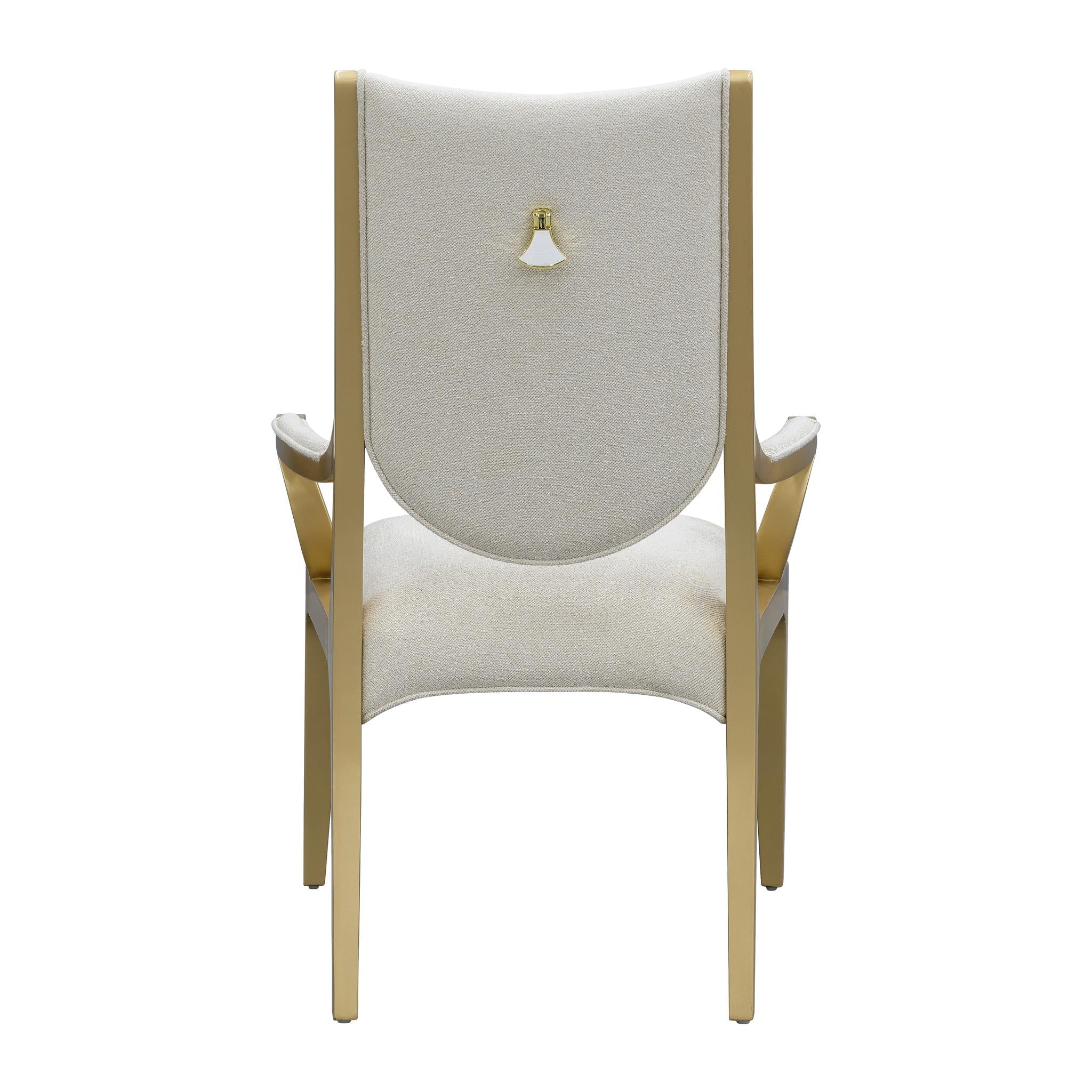 Scotts Square Dining Arm Chair - Light Champagne - Image 5