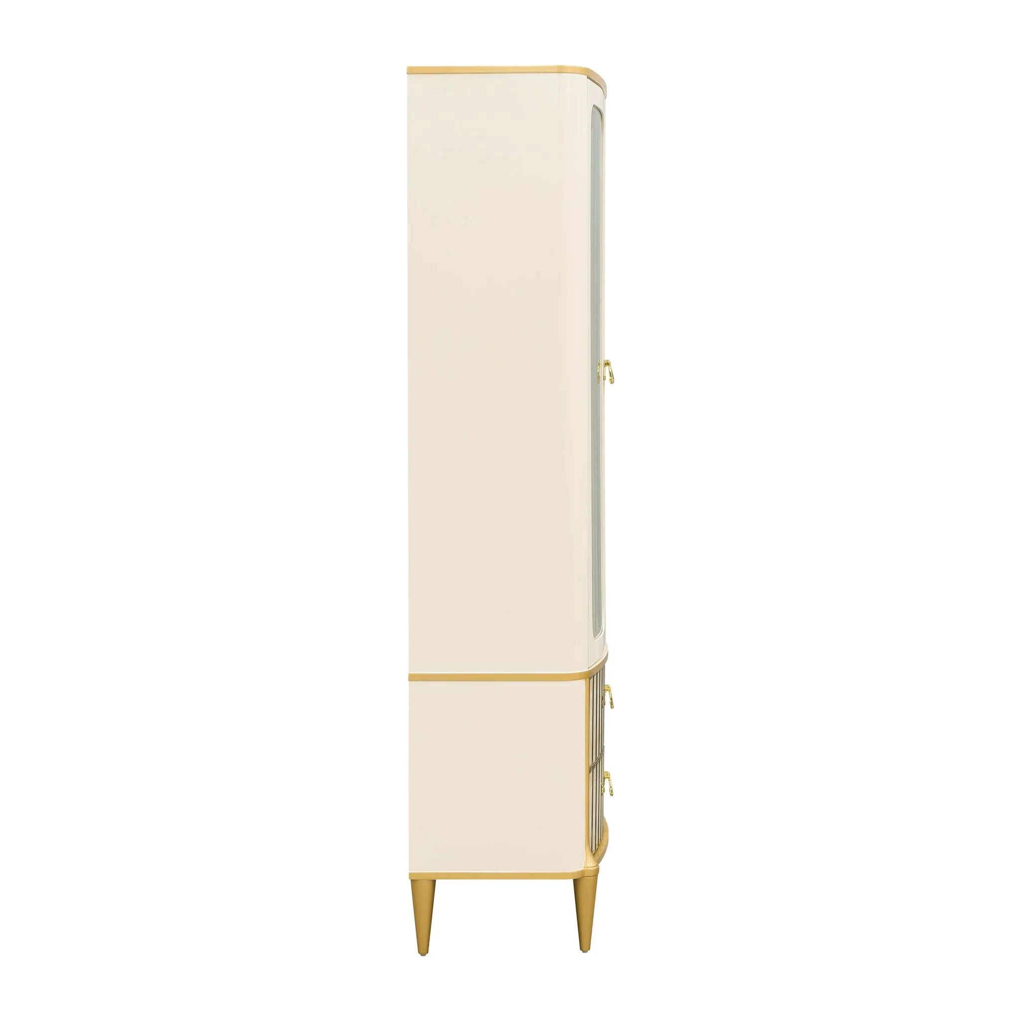 Scotts Square Display Cabinet - Light Champagne - Image 4
