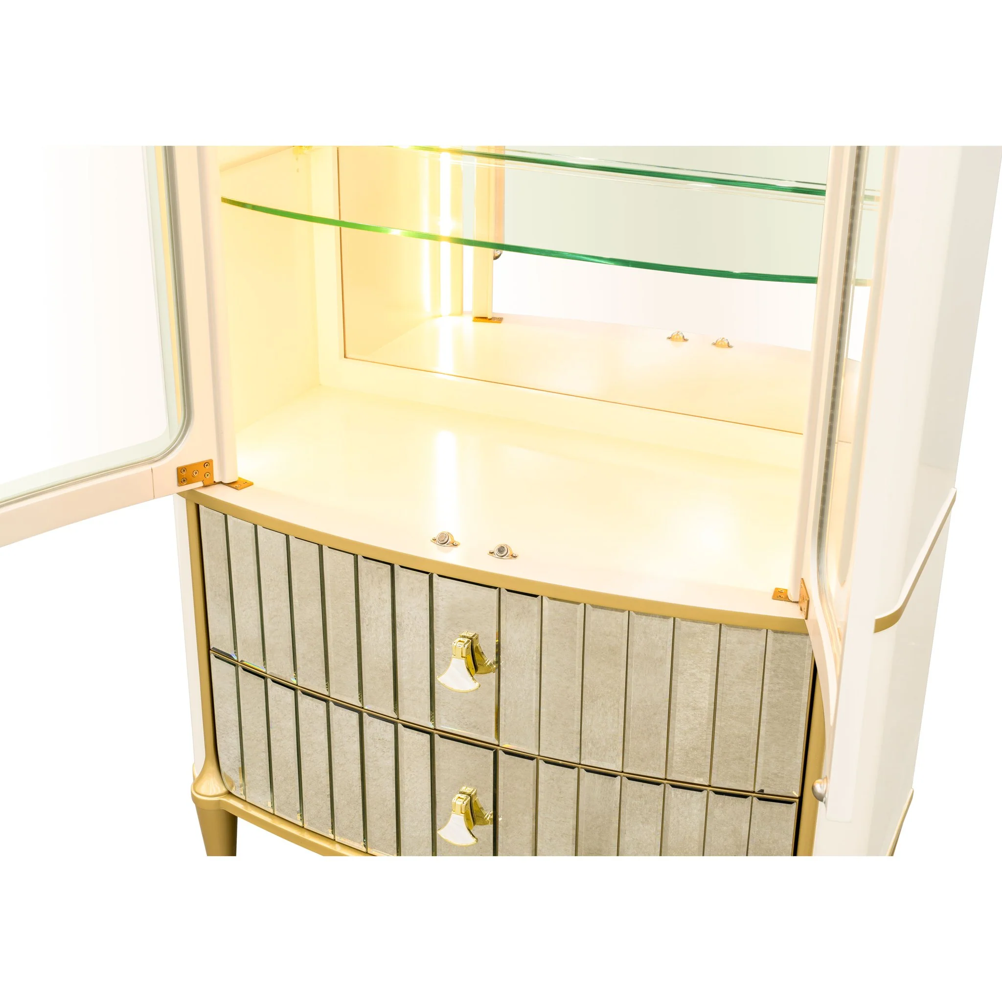Scotts Square Display Cabinet - Light Champagne - Image 7