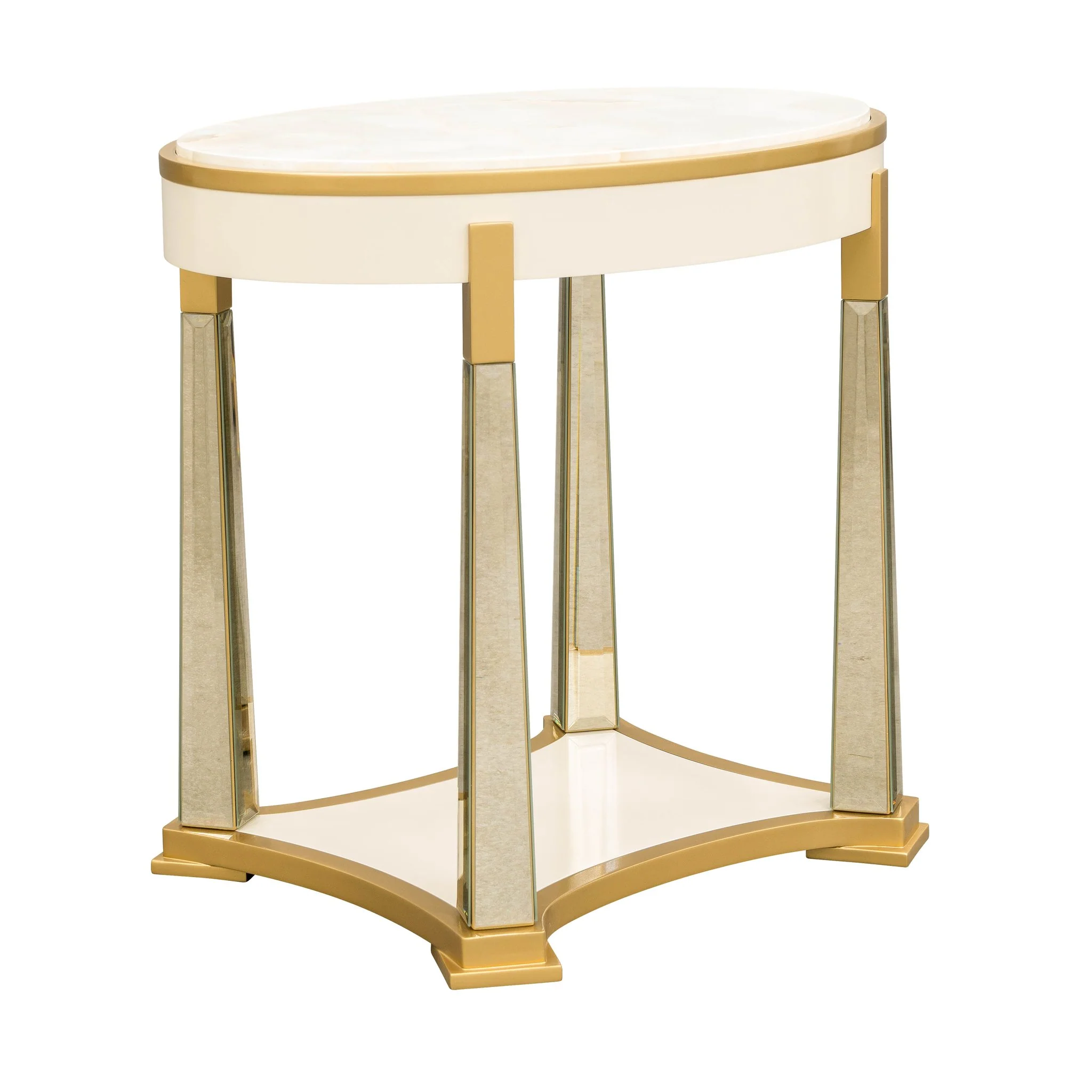 Scotts Square End Table - Light Champagne - Image 3
