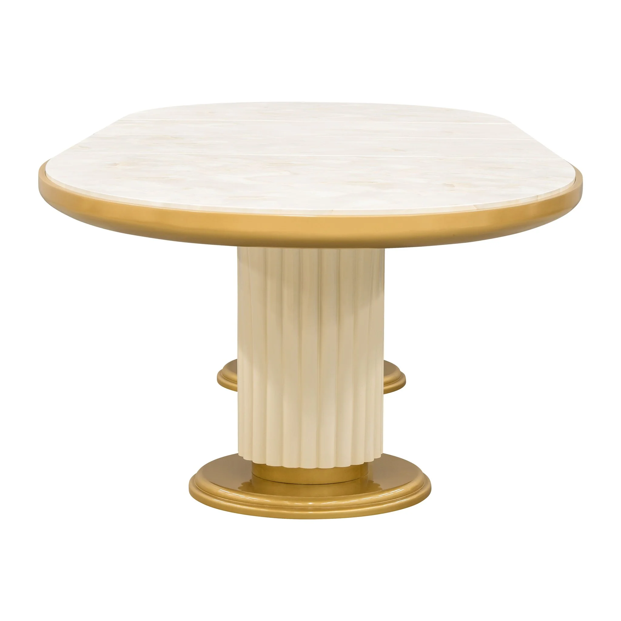 Scotts Square Oval Dining Table - Light Champagne - Image 4