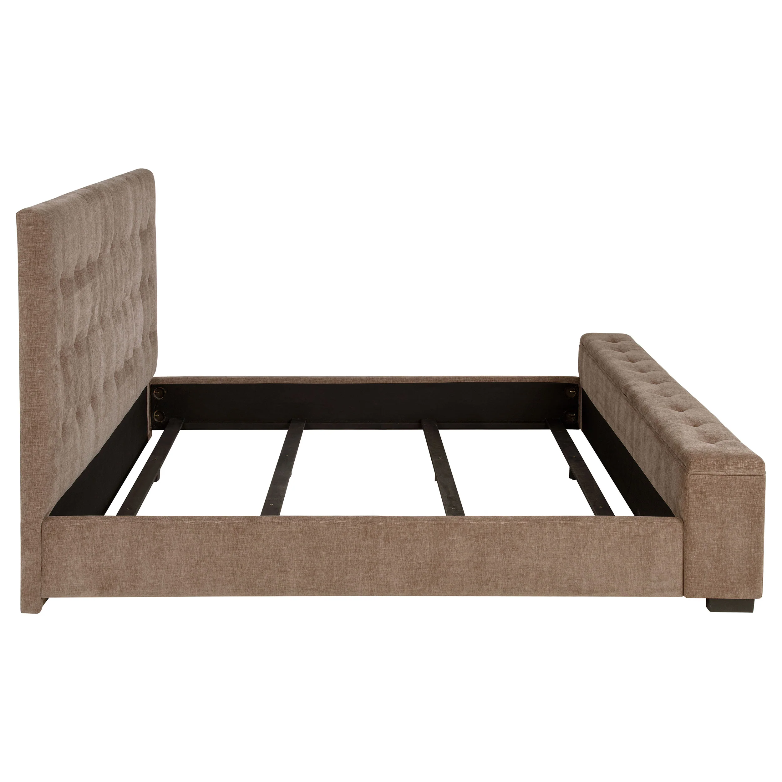 Senna Panel Bed with Bluetooth Speaker and Flame Visualizer - Image 30