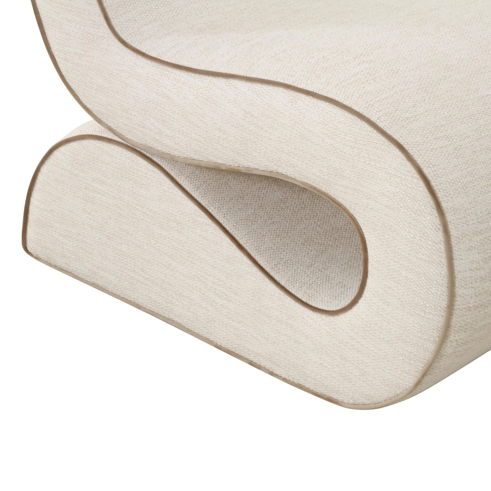 Senna Cream Basketweave Accent Chair - Image 5