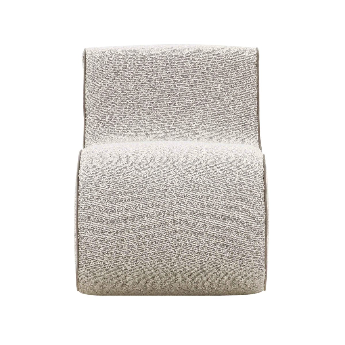 Senna Speckled Grey Boucle Accent Chair - Image 3